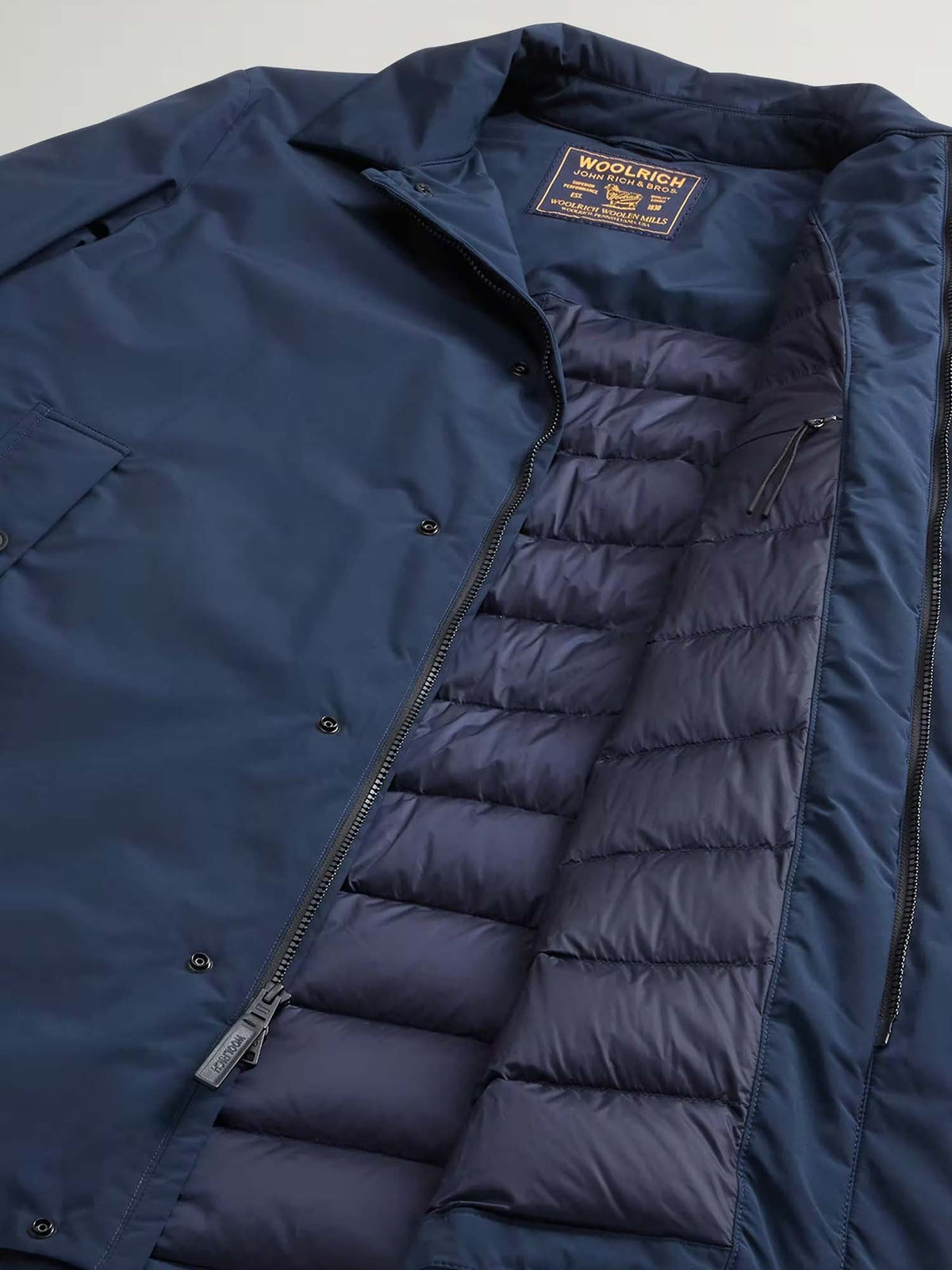 Woolrich Cappotto Lamar in Cloud Poly imbottito Blu