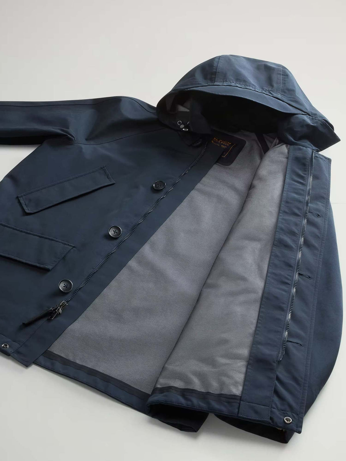 Woolrich Cappotto Mackinaw impermeabile 3 in 1 in Ramar Cloth a tre strati Blu