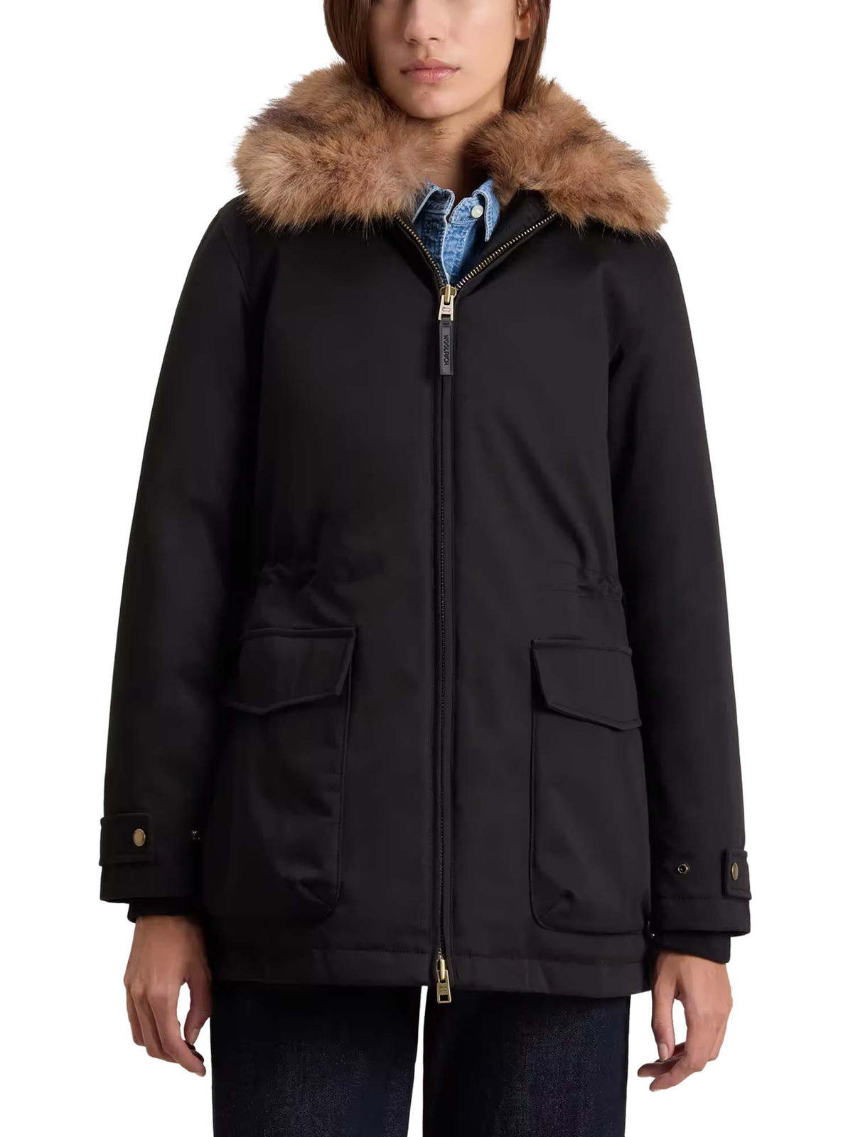 Woolrich Giacca Field in Best Cotton Nero