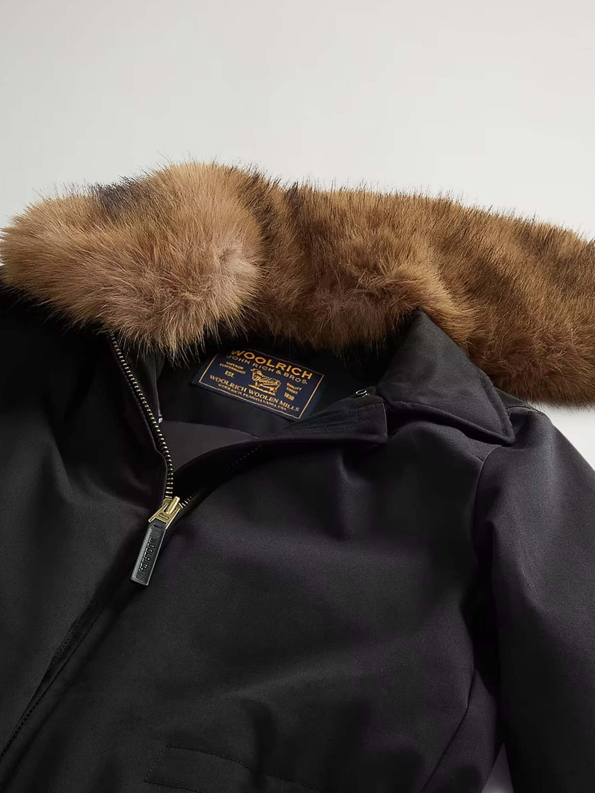Woolrich Giacca Field in Best Cotton Nero