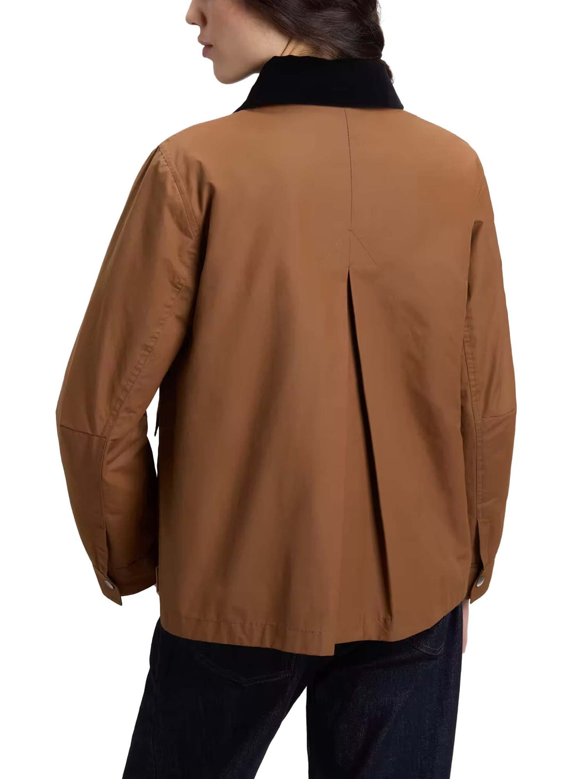 Woolrich Giacca in misto cotone cerato Marrone