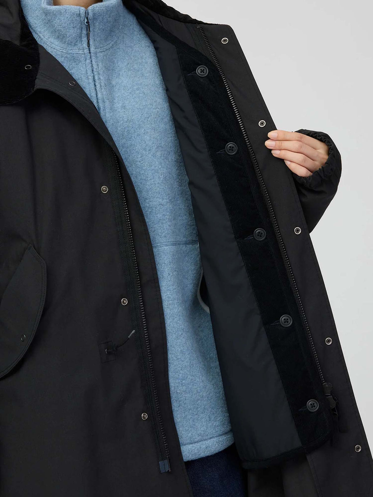 Snow Peak Hybrid Takibi Adjustable Coat Nero
