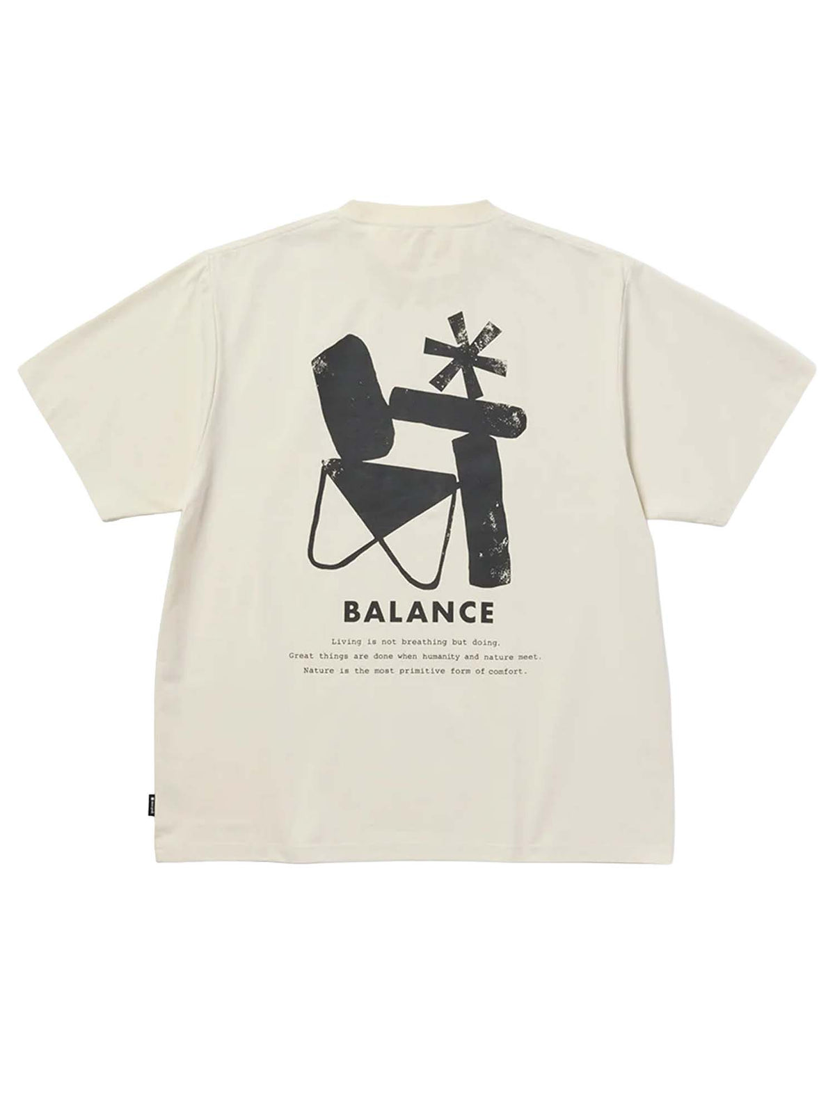 Snow Peak T-Shirt Elemental Balance Bianco