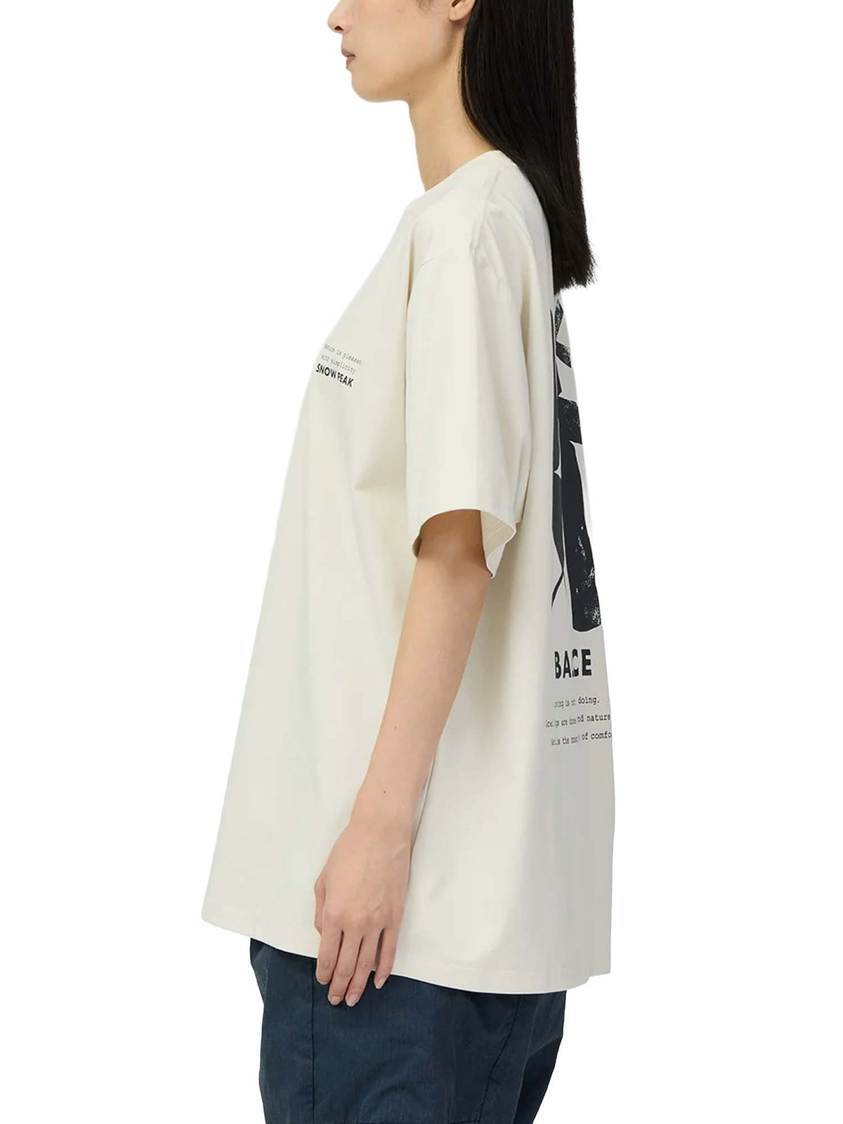 Snow Peak T-Shirt Elemental Balance Bianco