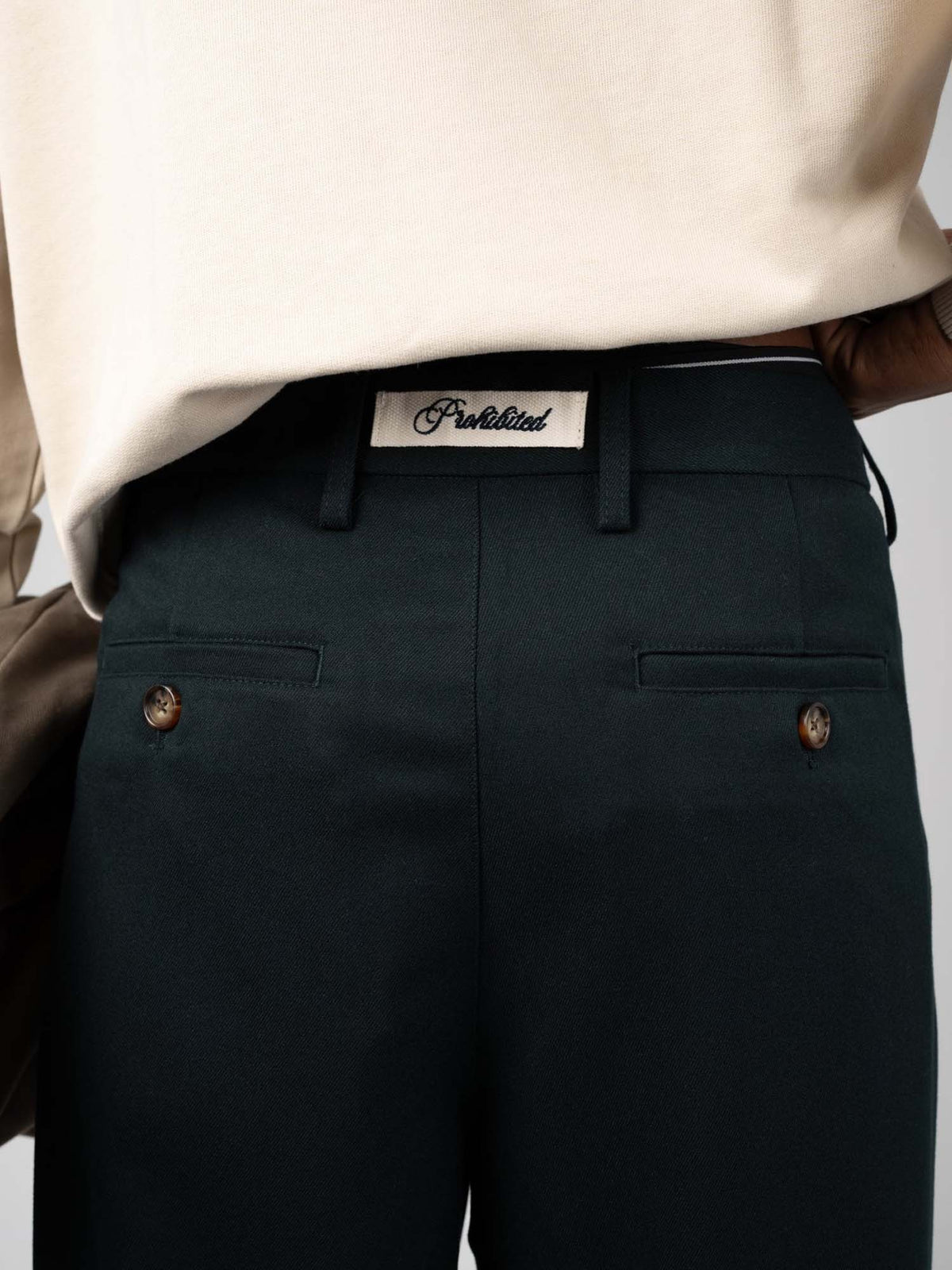Prohibited Heritage Pleated Pants Verde