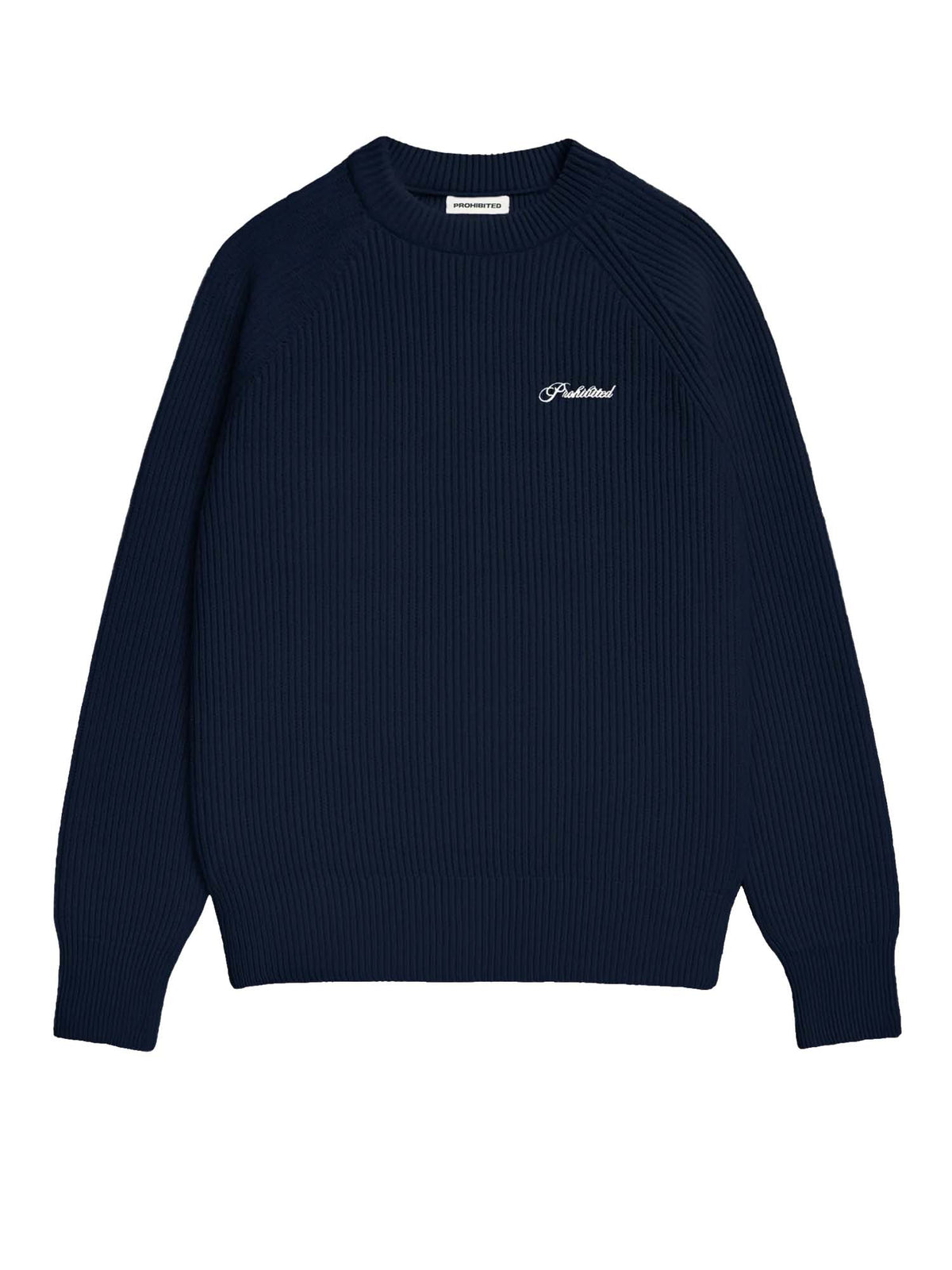 Prohibited Campus Knit Sweater Blu