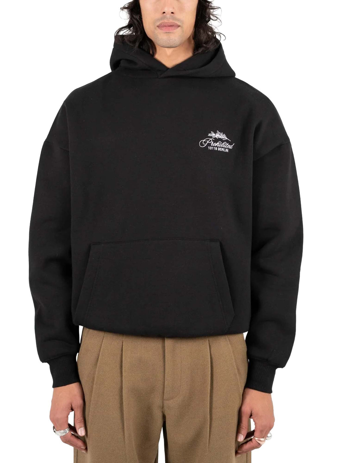 Prohibited PB Leaf Hoodie Nero