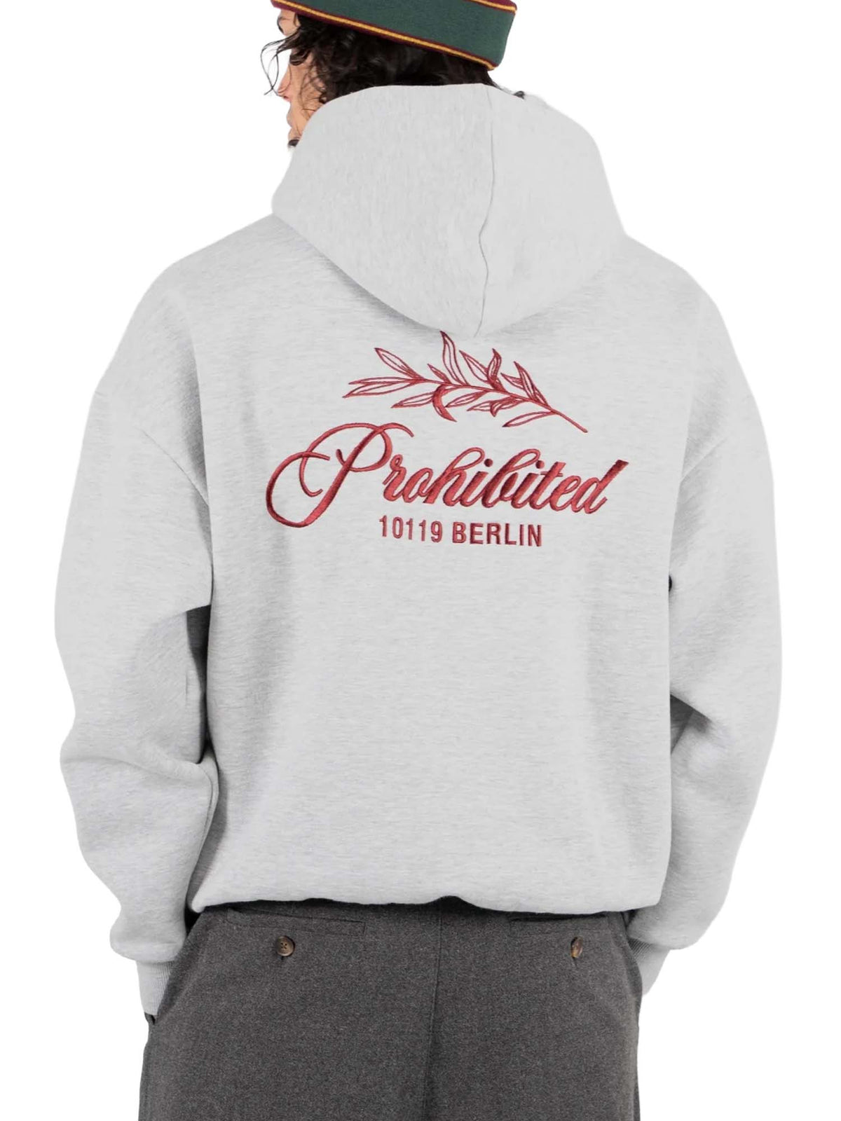 Prohibited PB Leaf Hoodie Grigio