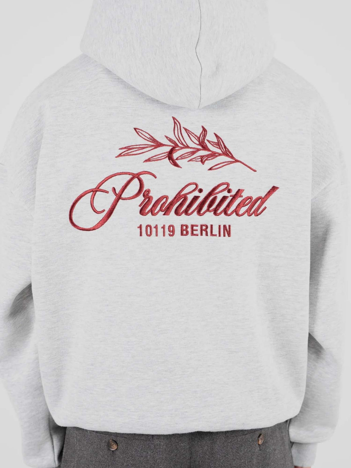 Prohibited PB Leaf Hoodie Grigio