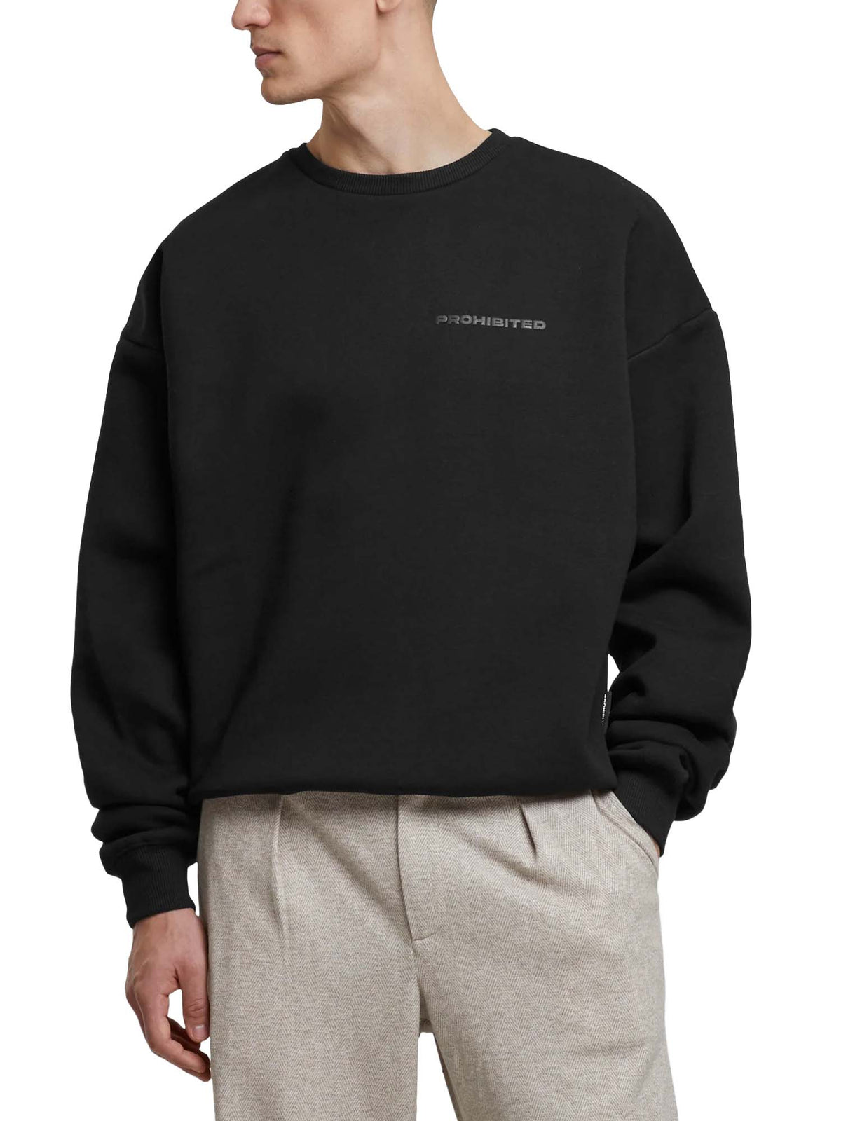 Prohibited 10119 Crew Neck Nero