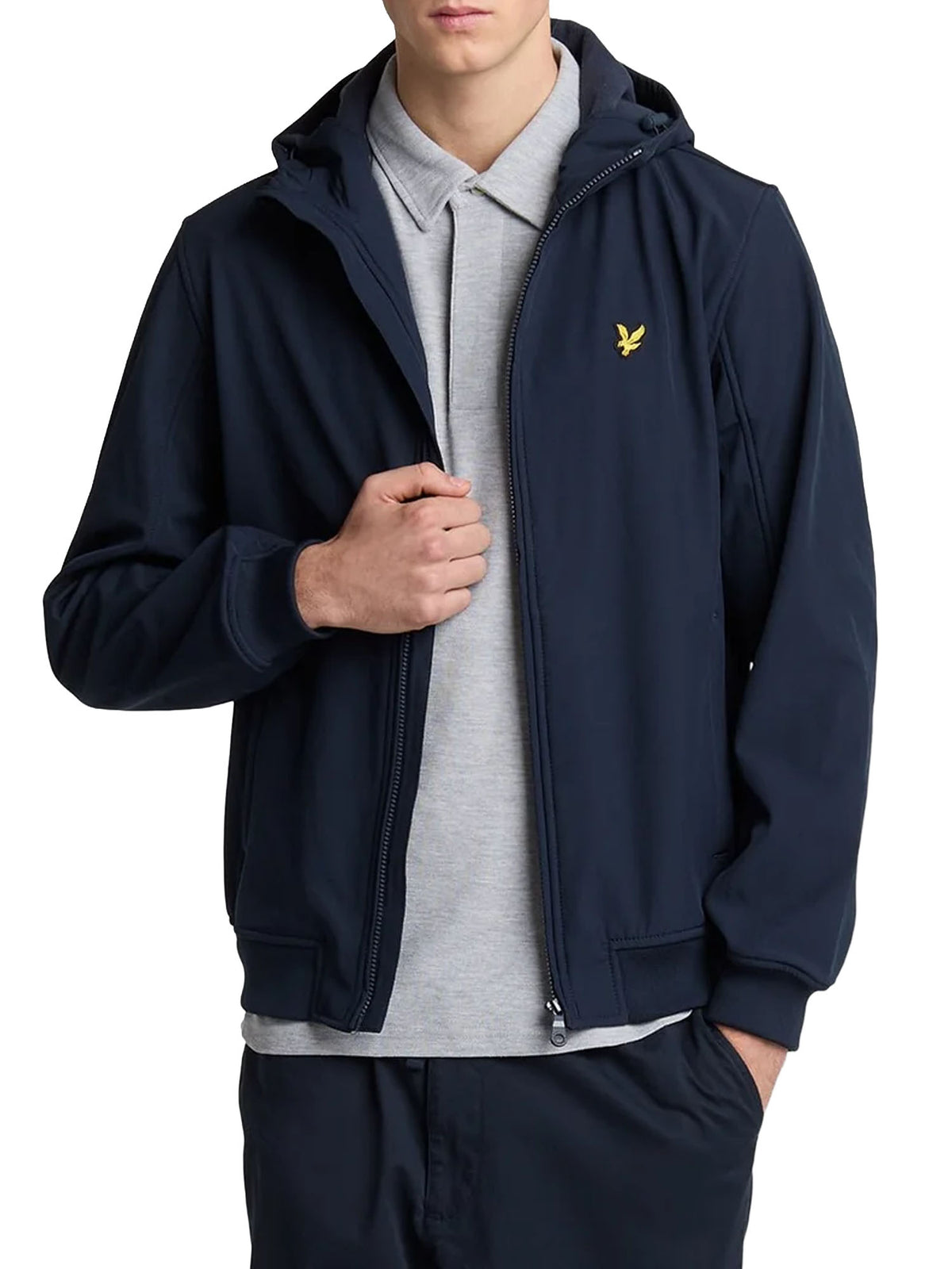 Lyle & Scott Giacca softshell foderata in pile Blu