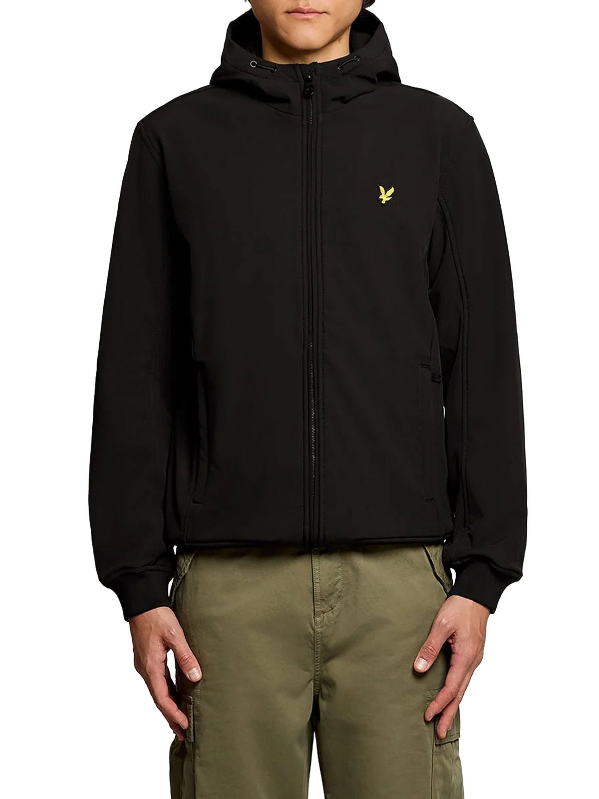 Lyle & Scott Giacca softshell foderata in pile Nero