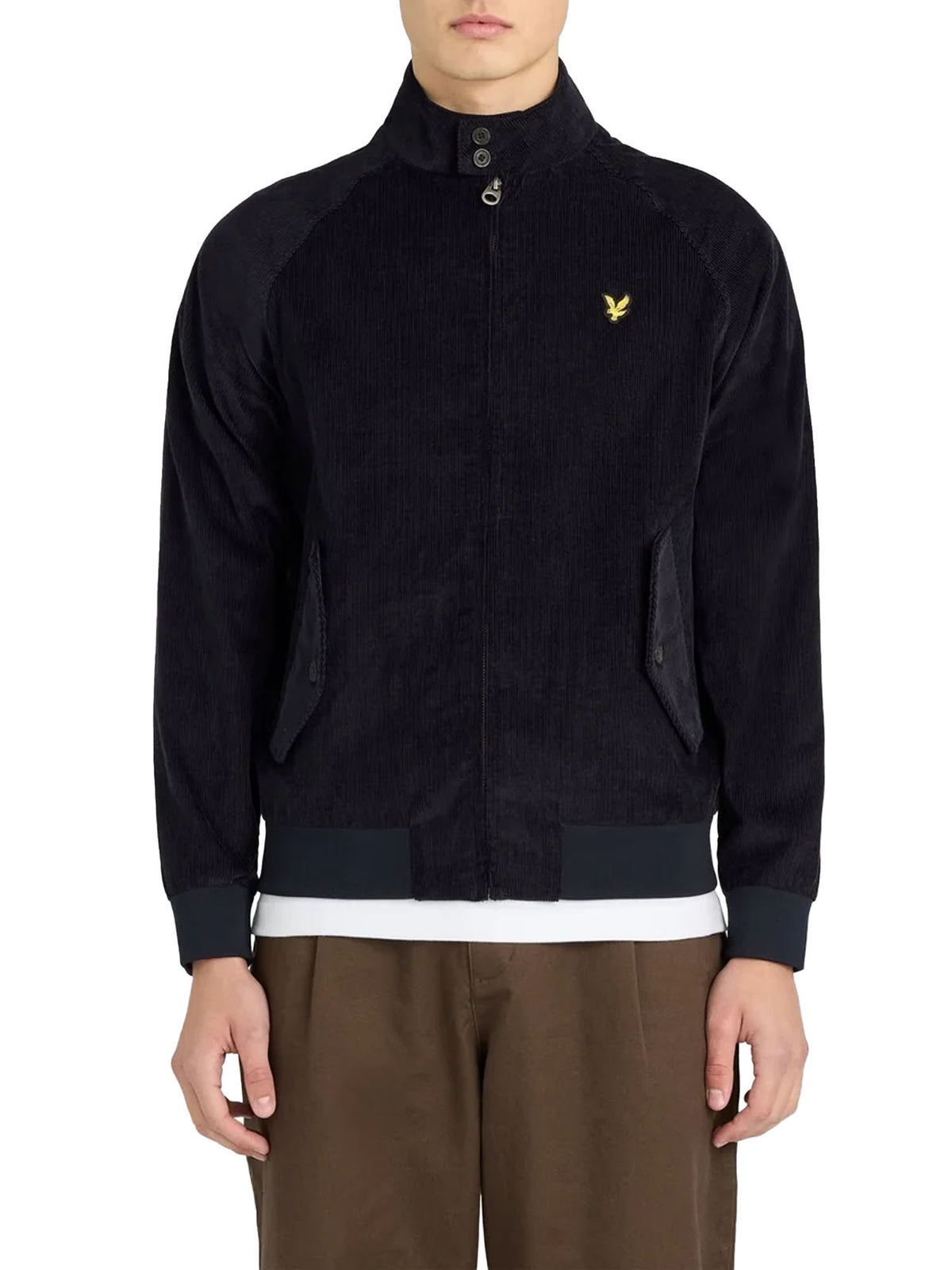 Lyle & Scott Giacca Harrington in velluto a coste Blu