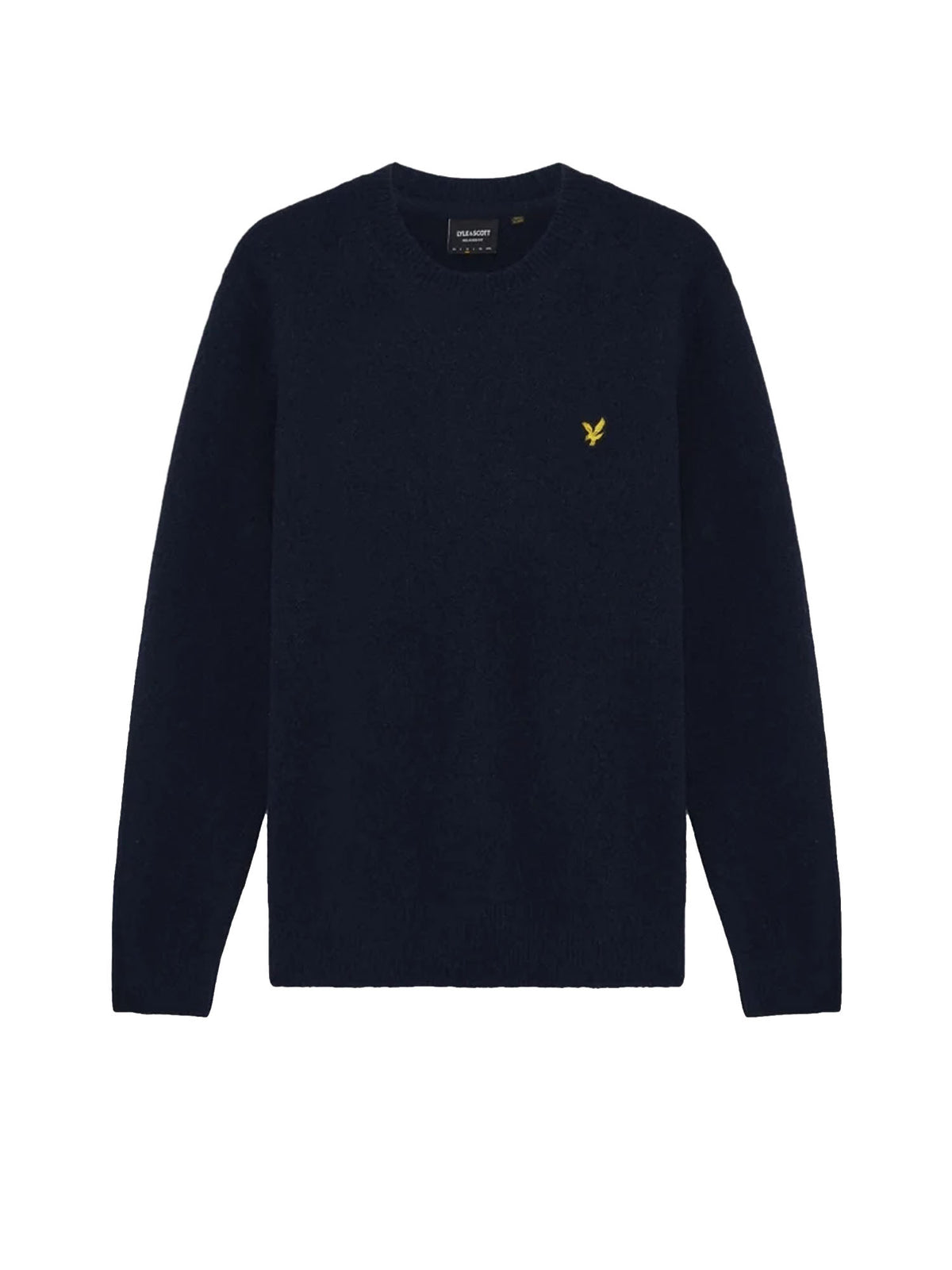 Lyle & Scott Maglione a girocollo in tessuto spazzolato Blu