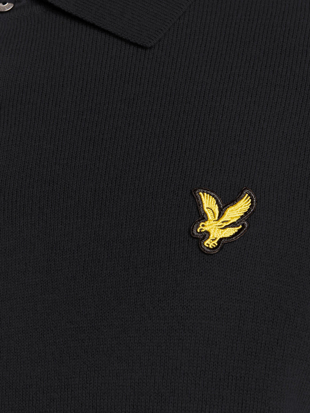 Lyle & Scott Polo a maniche lunghe in misto lana merino Blu