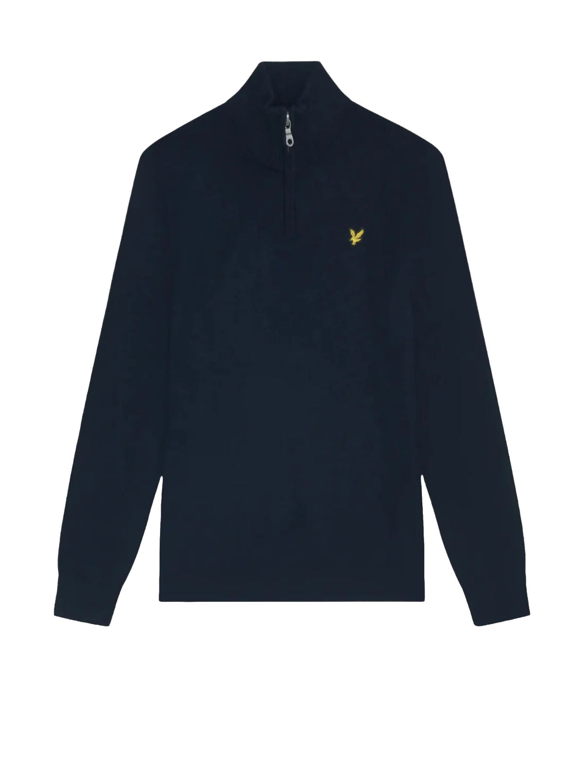 Lyle & Scott Maglione in cotone e lana merino con zip a 1/4 Blu