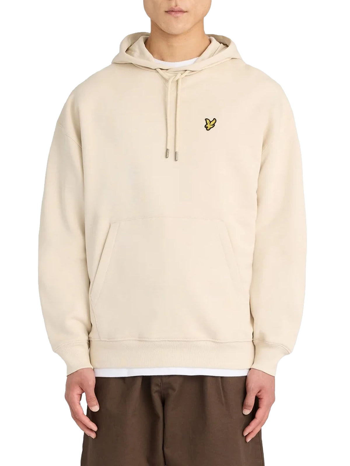 Lyle & Scott Felpa con cappuccio in cotone pesante con collo a cappuccio Grigio
