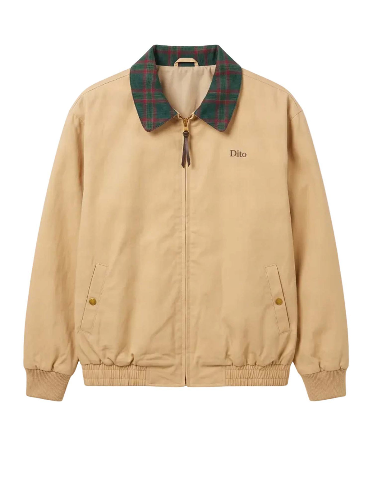 Dito Collective Dito Tartan Harrington Jacket Marrone