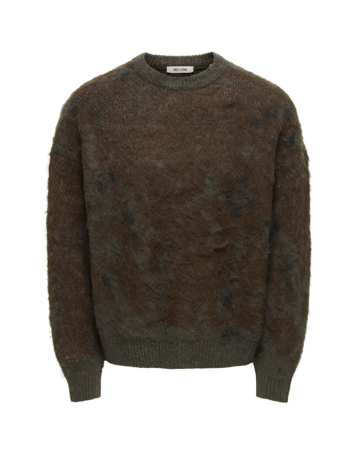 Only & Sons Onswillis Ls Jaquard Crew DS WW Marrone