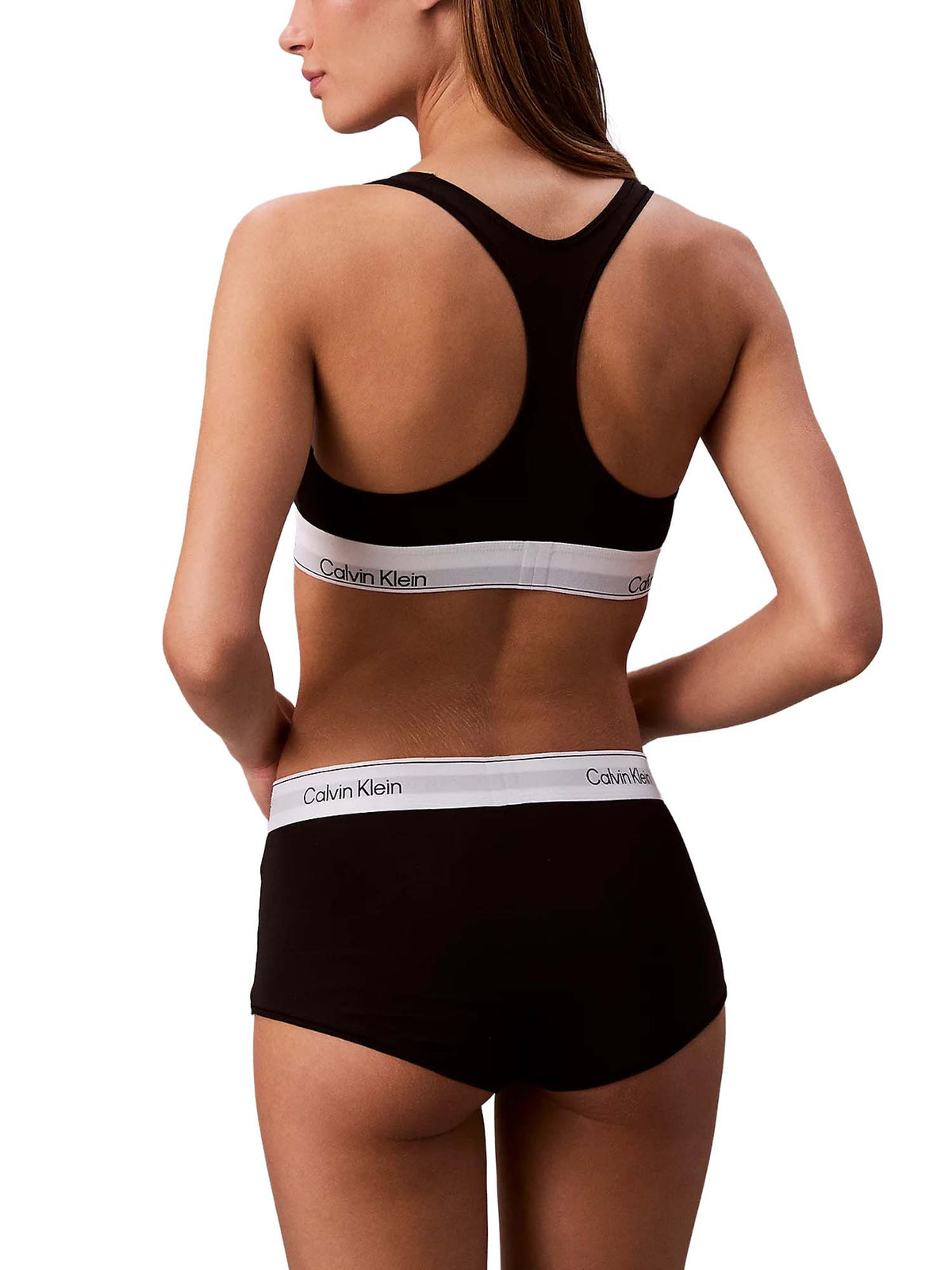 Calvin Klein Brassière sfoderata - Icon Cotton Modal Nero