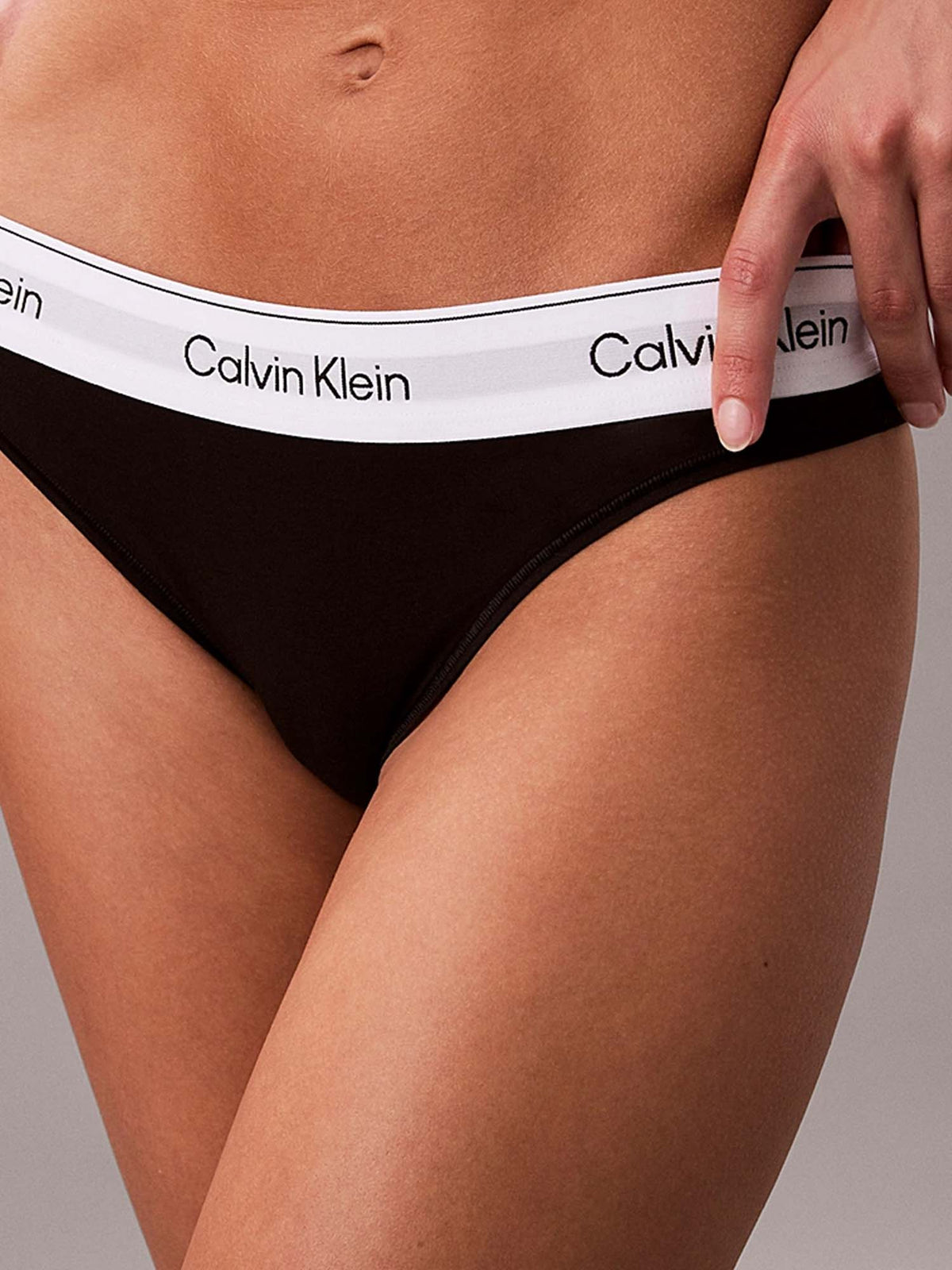 Calvin Klein Slip brasiliani - Icon Cotton Modal Nero
