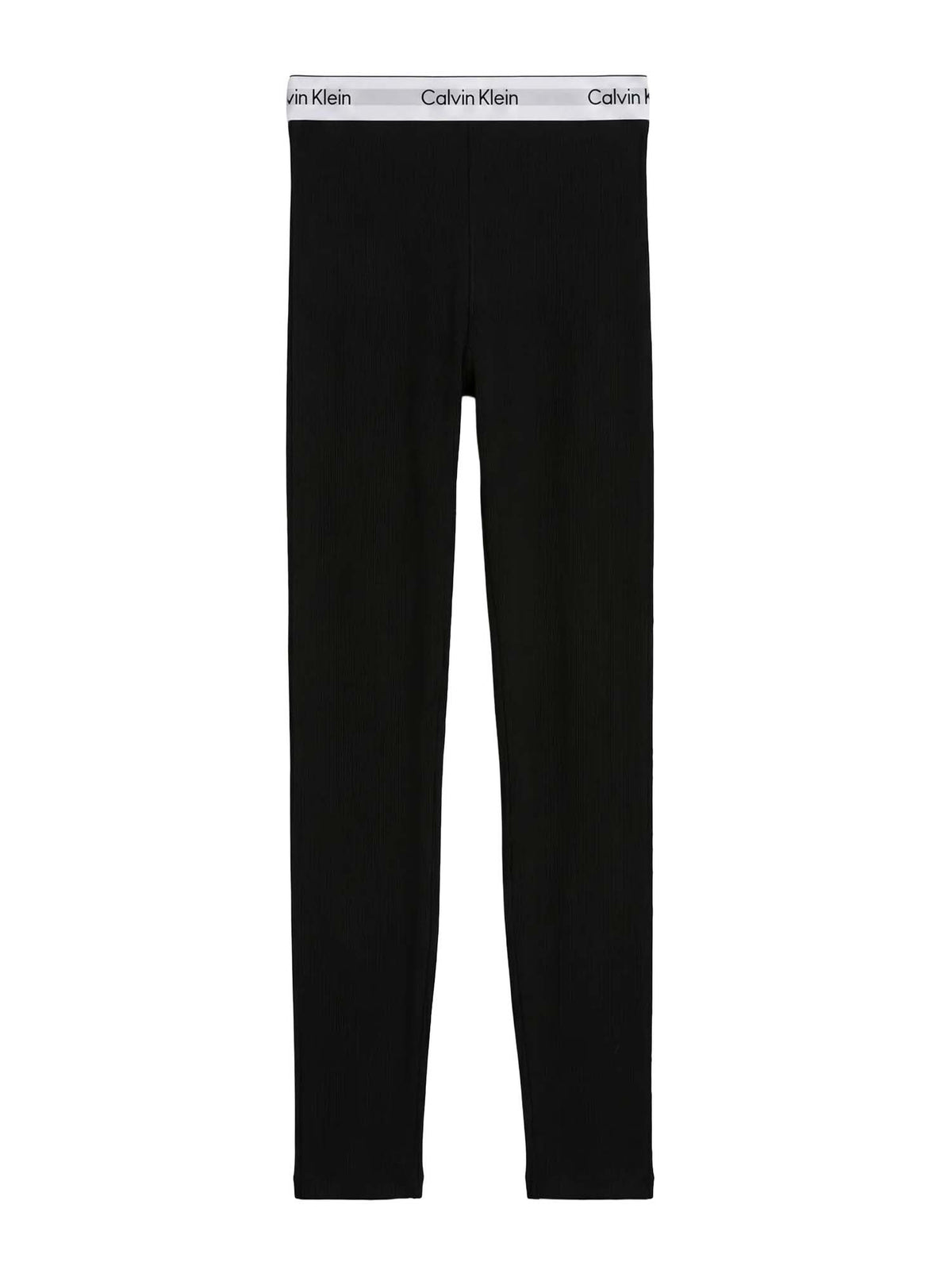 Calvin Klein Leggings Rib a coste Nero