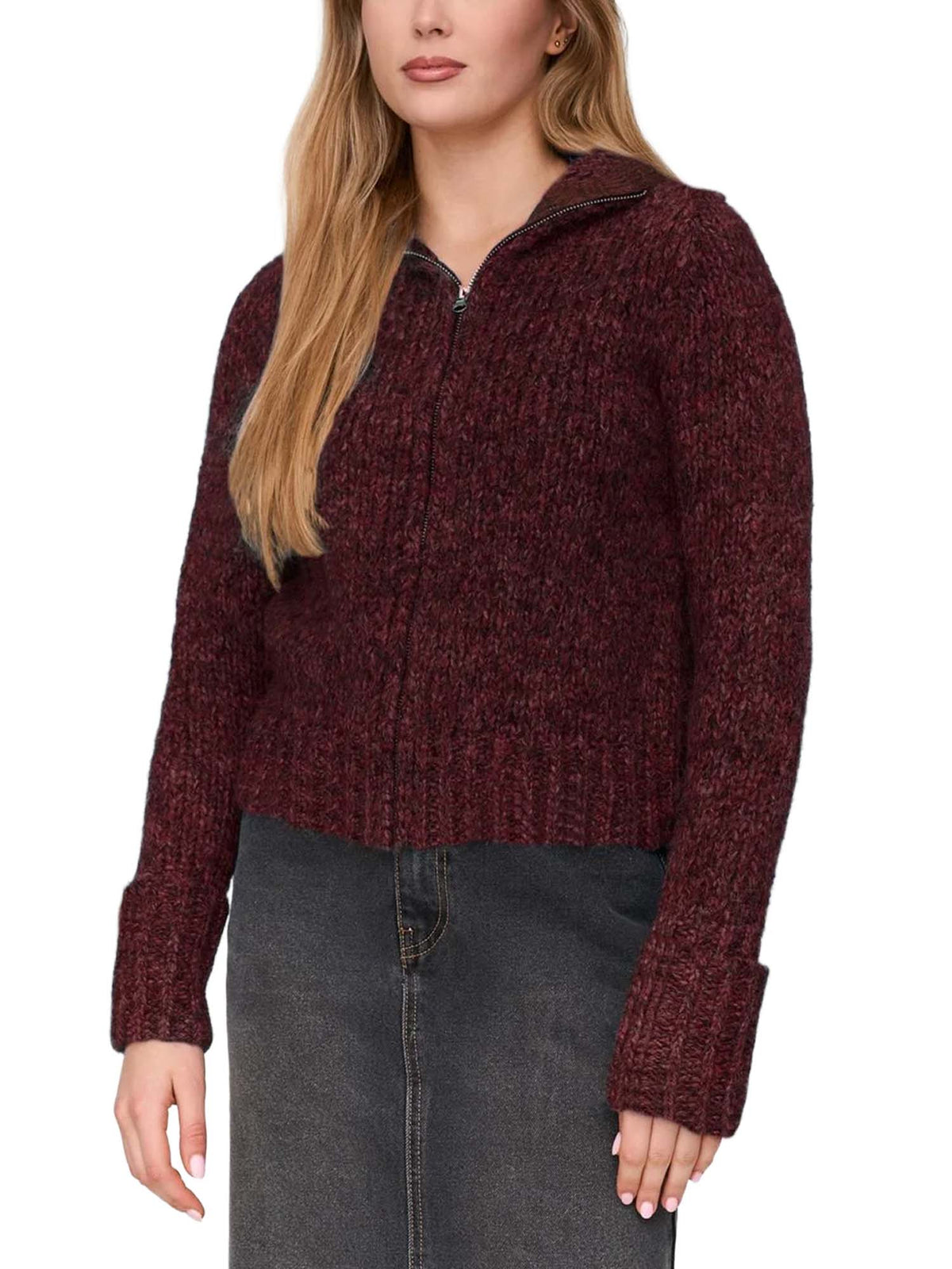24 Colours Cardigan Bordeaux