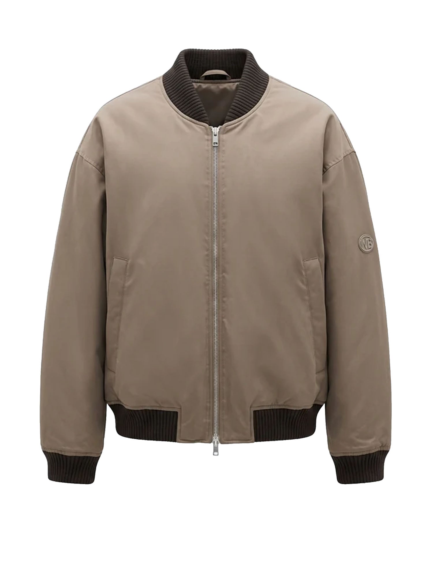 Bomber in nylon oversize