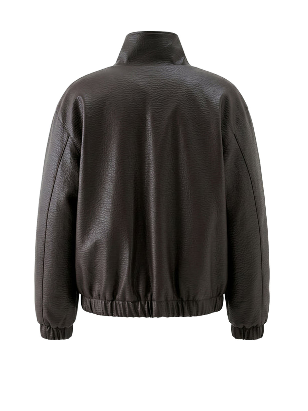 I'm Brian Giubbotto oversize effetto pelle Marrone
