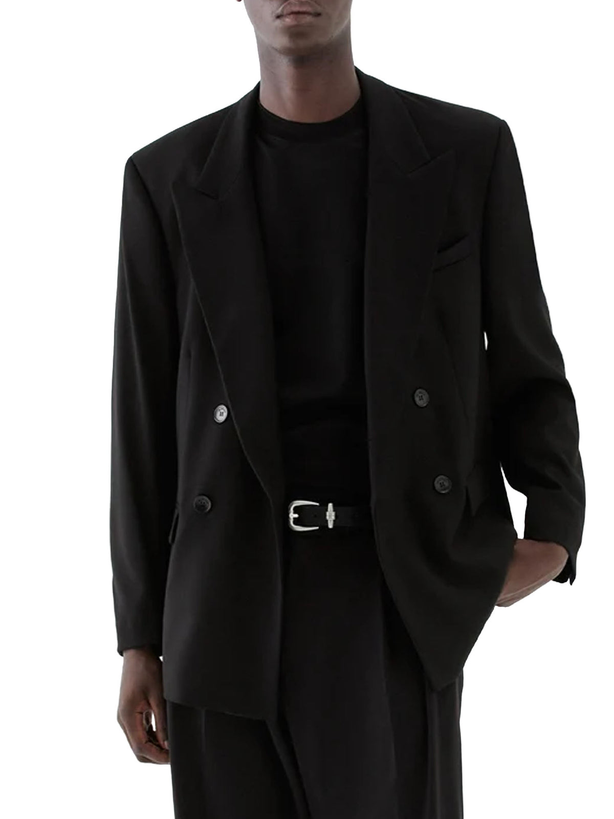 I'm Brian Giacca da abito oversize Nero