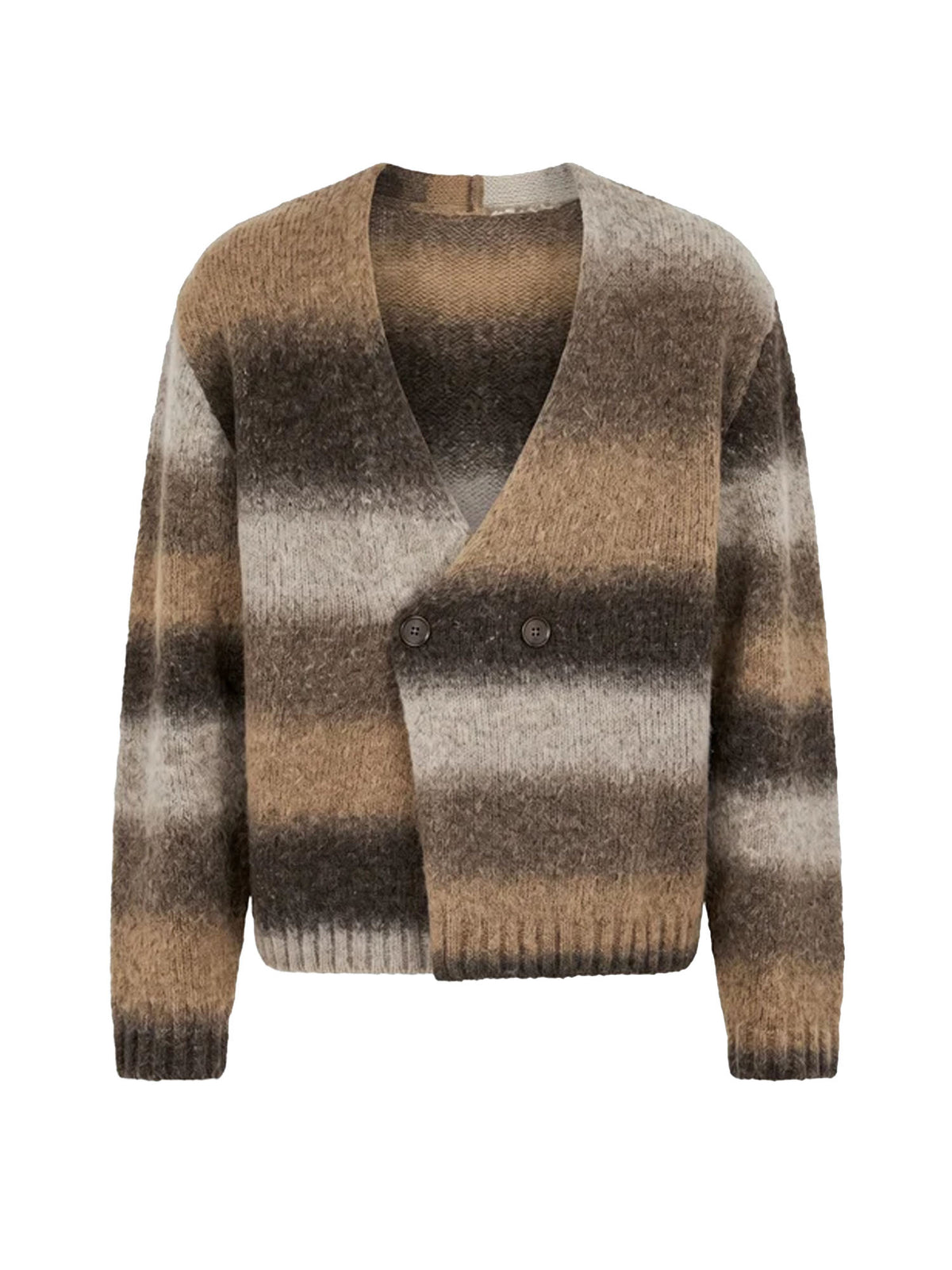 I'm Brian Cardigan degradè doppio petto Marrone
