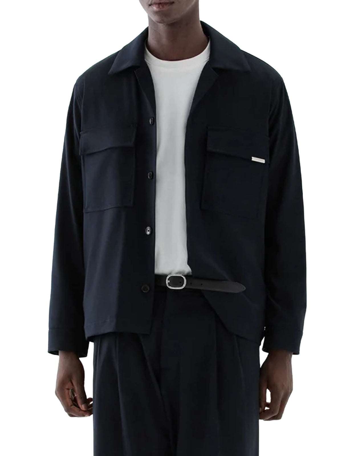 I'm Brian Overshirt con tasconi Blu