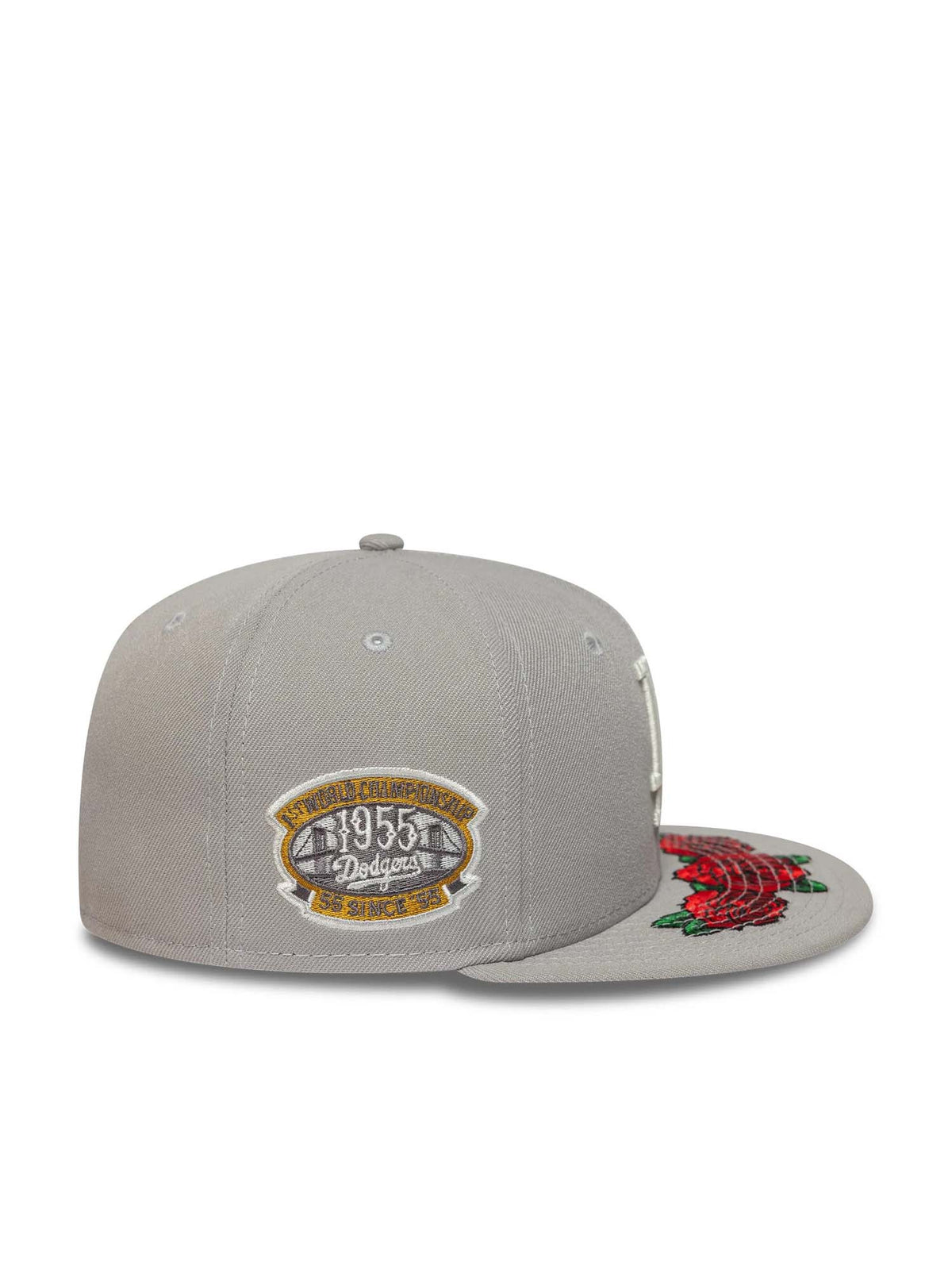New Era Cappellino 59FIFTY Fitted LA Dodgers MLB Cooperstown Floral Grigio