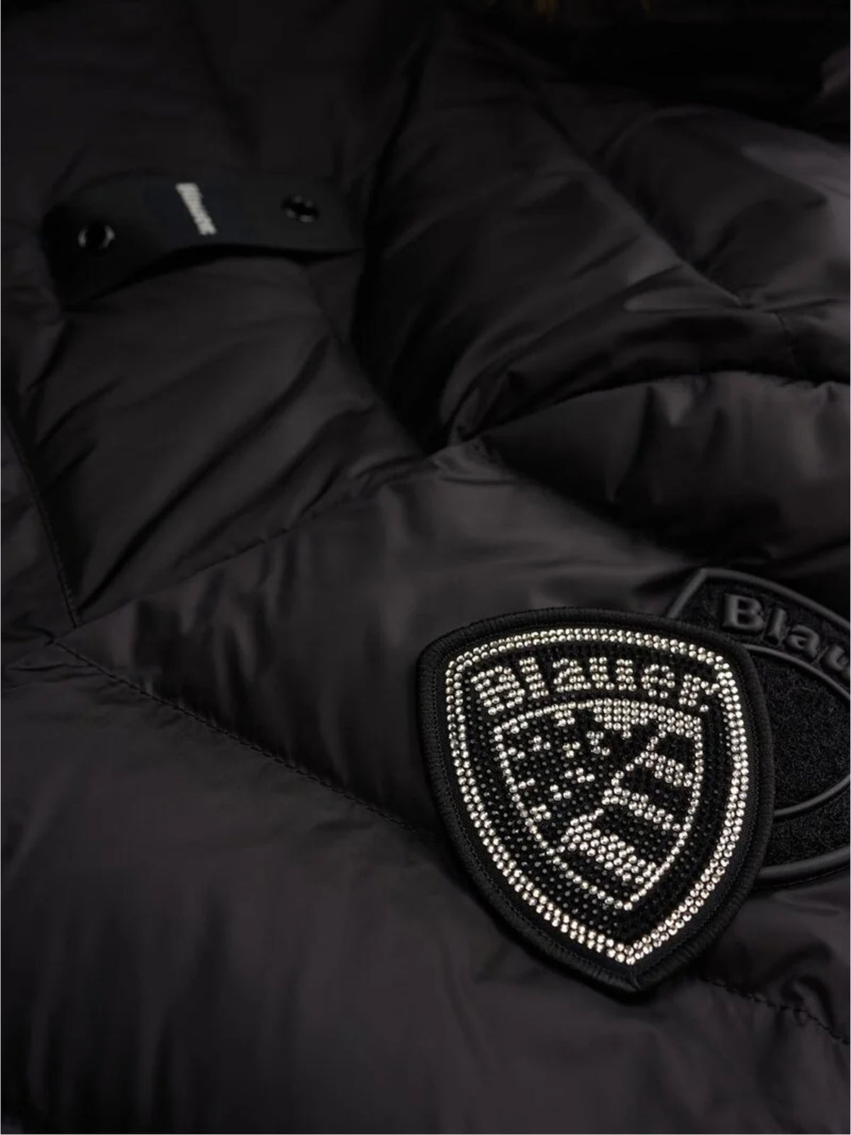 Blauer Piumino lungo Kristin Nero
