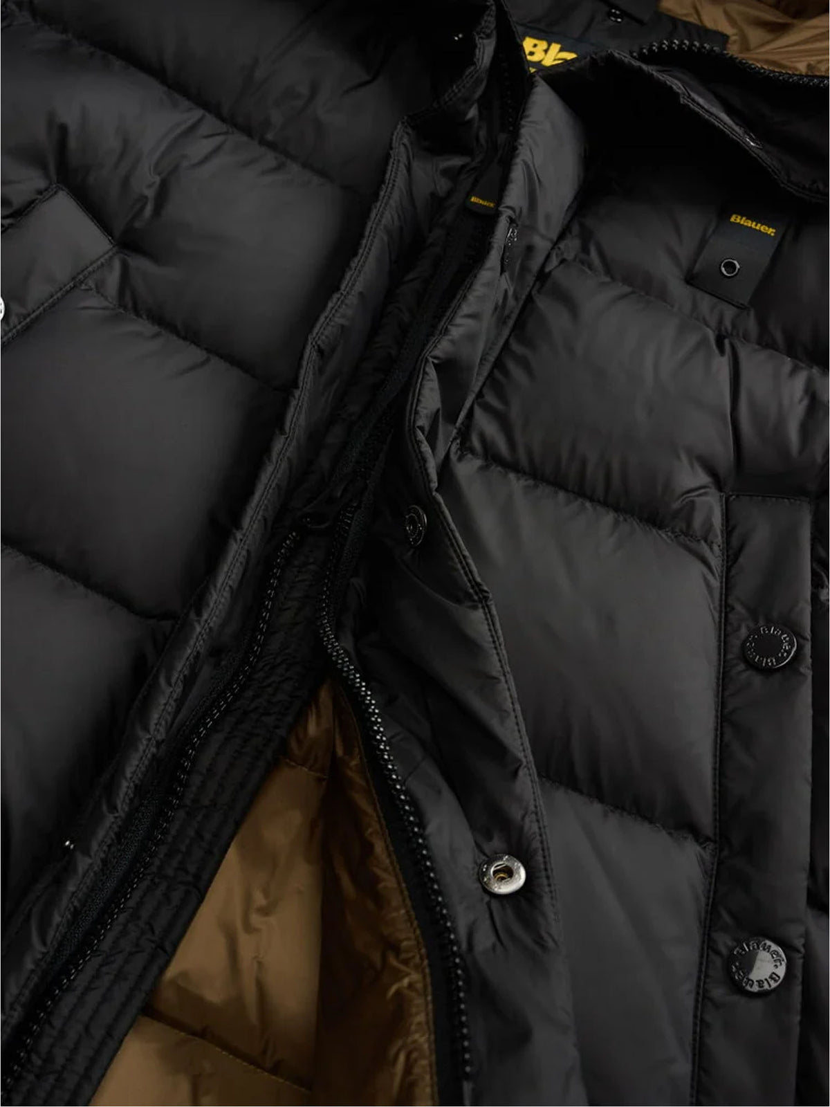 Blauer Piumino Clipper Winter Down Jacket Nero