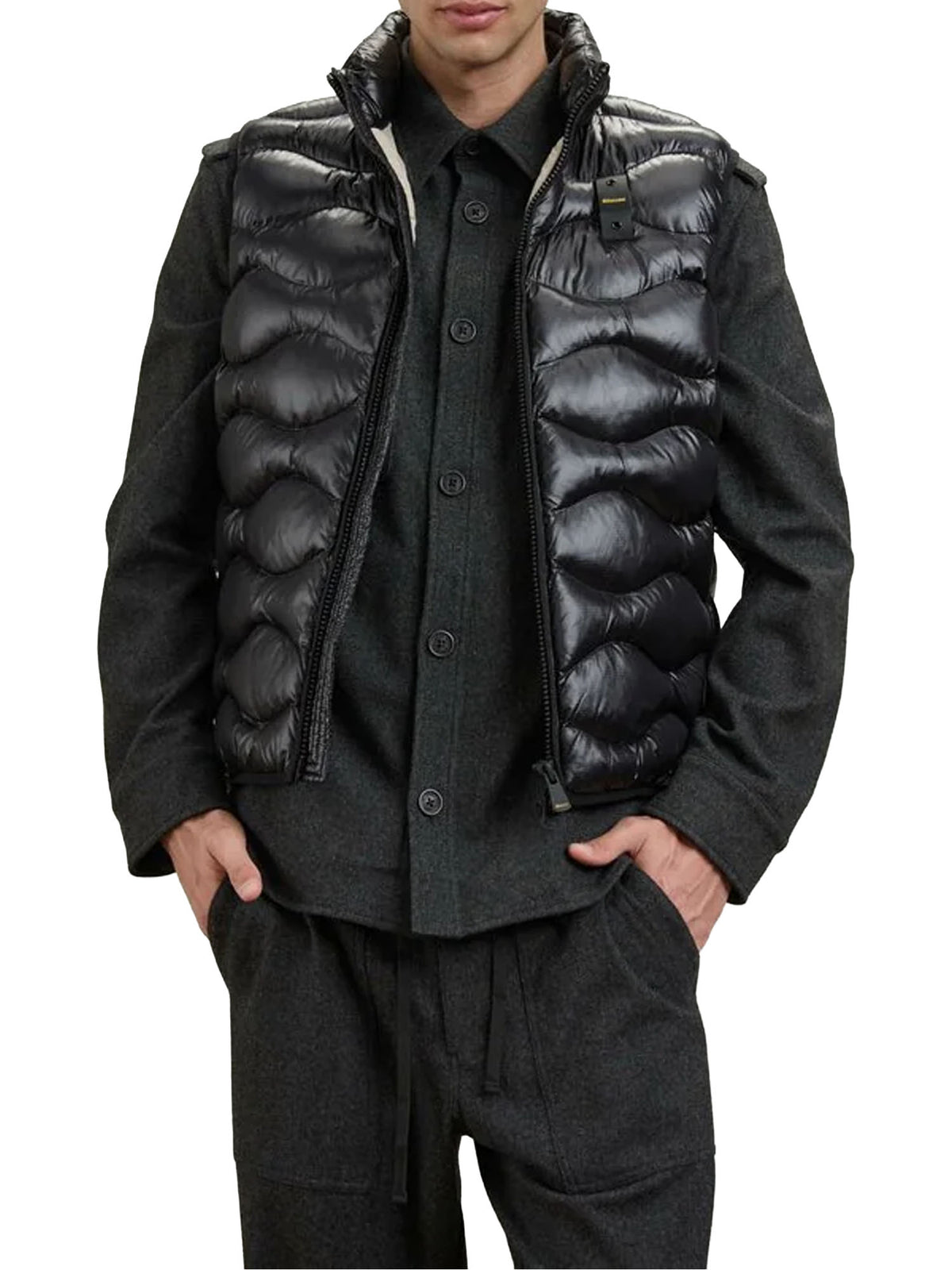 Blauer Smanicato imbottito Danny Nero