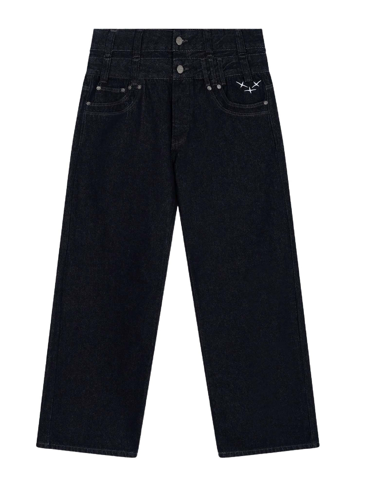 Project X Paris Jeans baggy grezzo Blu