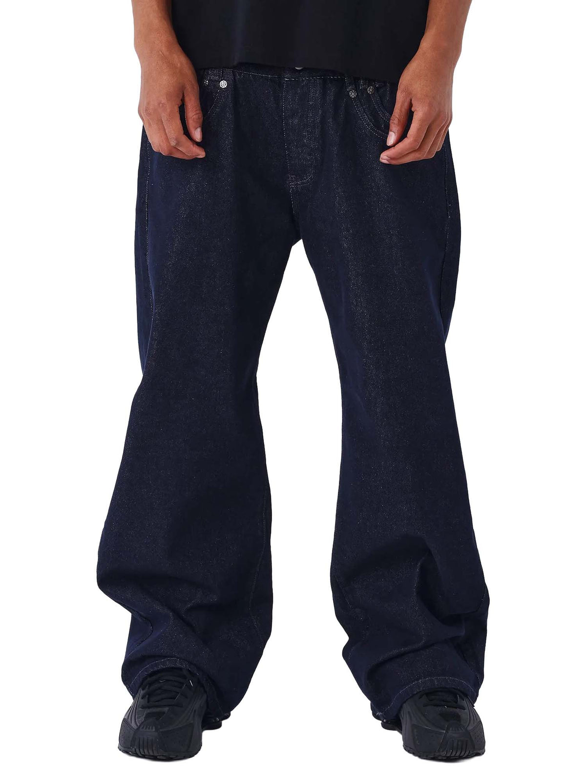 Project X Paris Jeans baggy grezzo Blu