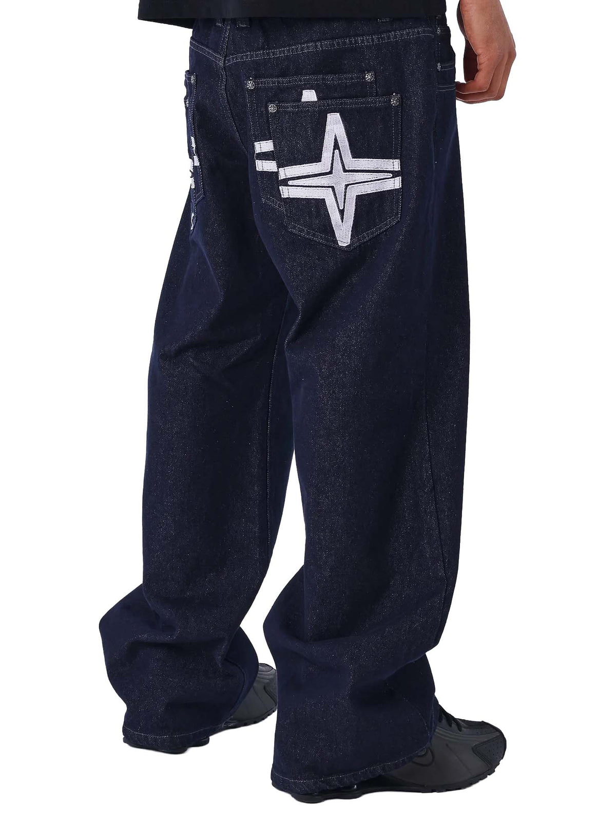 Project X Paris Jeans baggy grezzo Blu