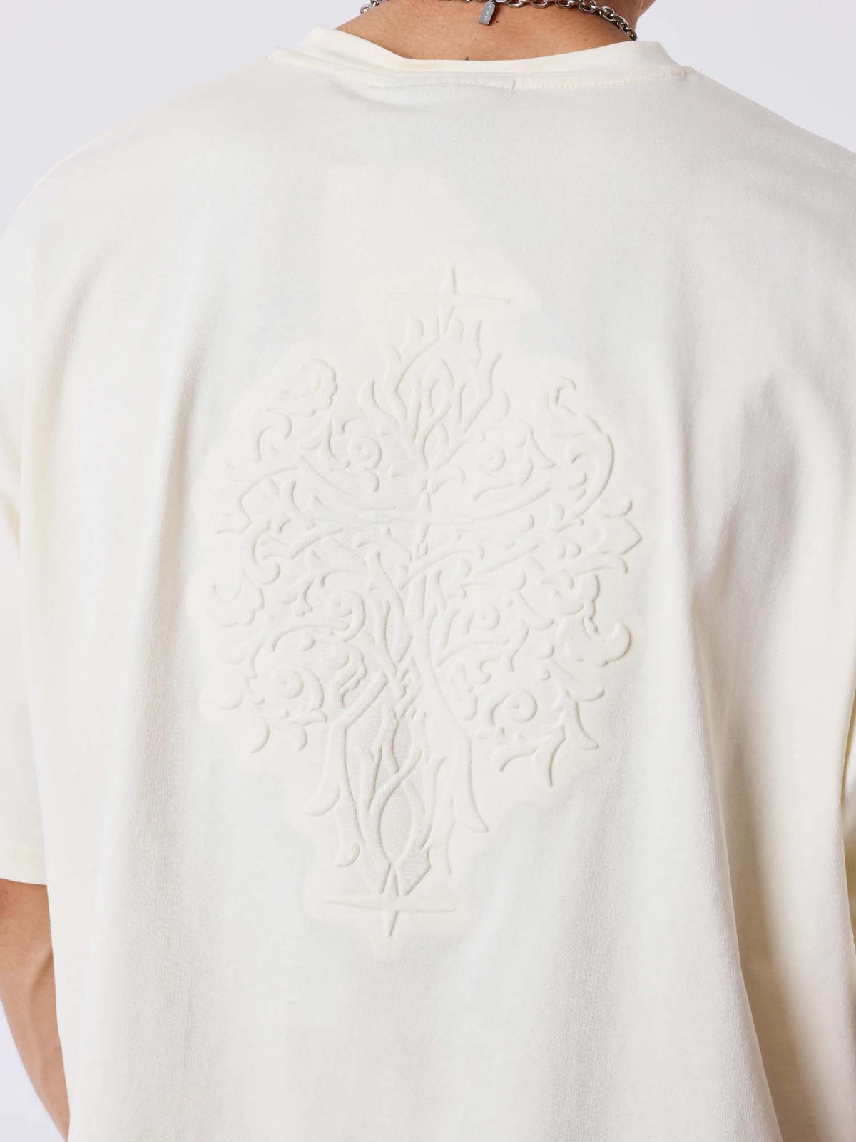 Project X Paris T-shirt con motivo in rilievo Beige