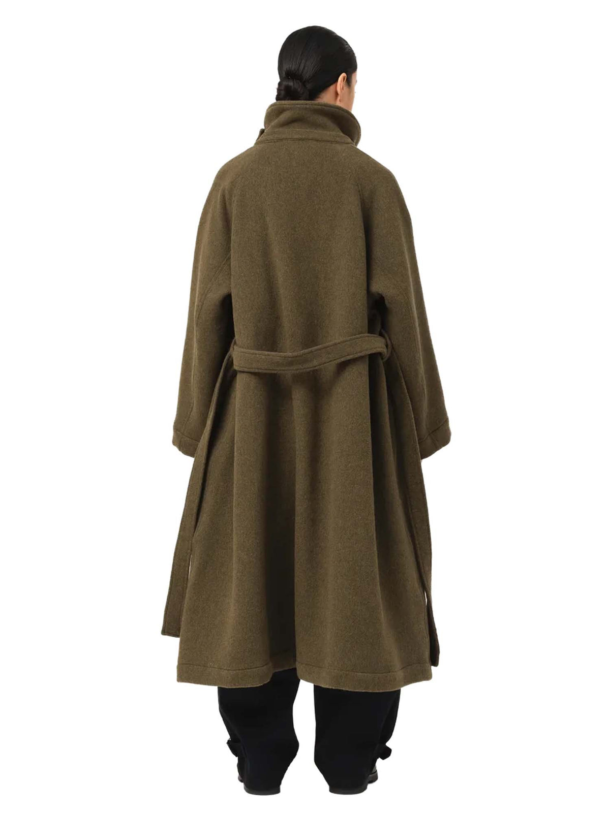 Girls Of Dust G.o.D Military Trench Wool Velour Verde