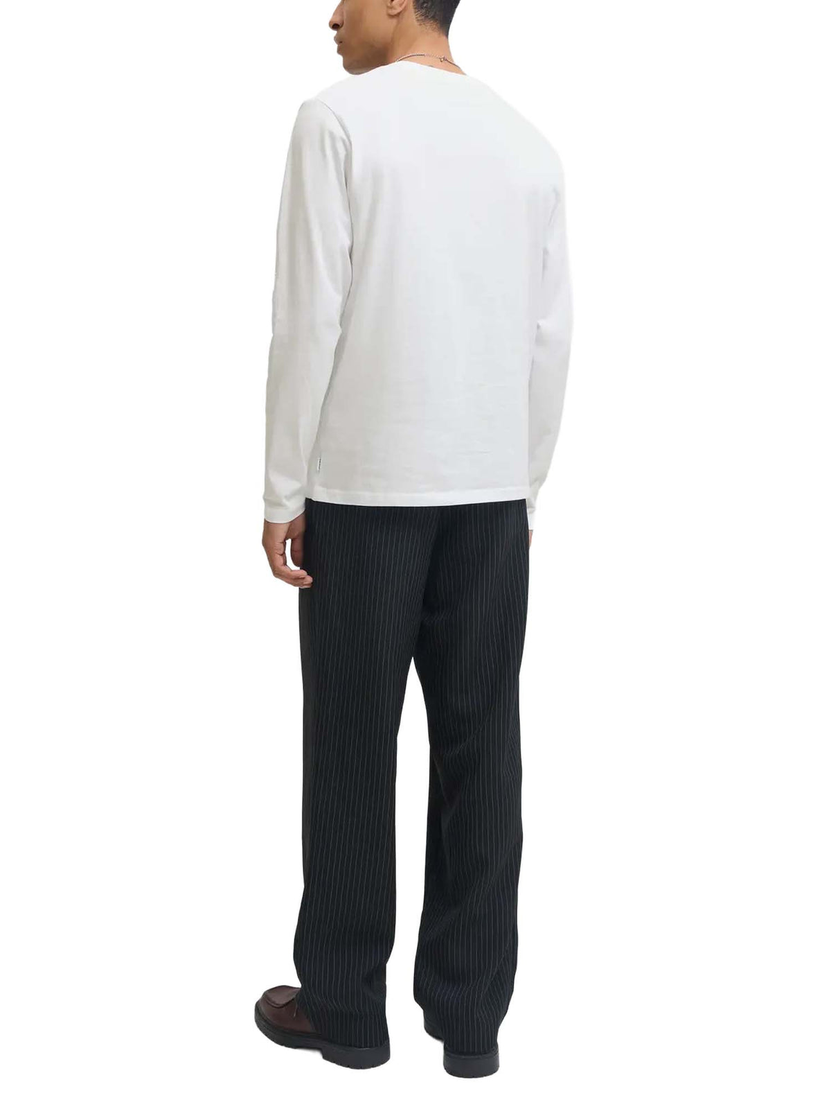 Jack & Jones Jororganic Basic Tee Ls O-Neck Noos Bianco