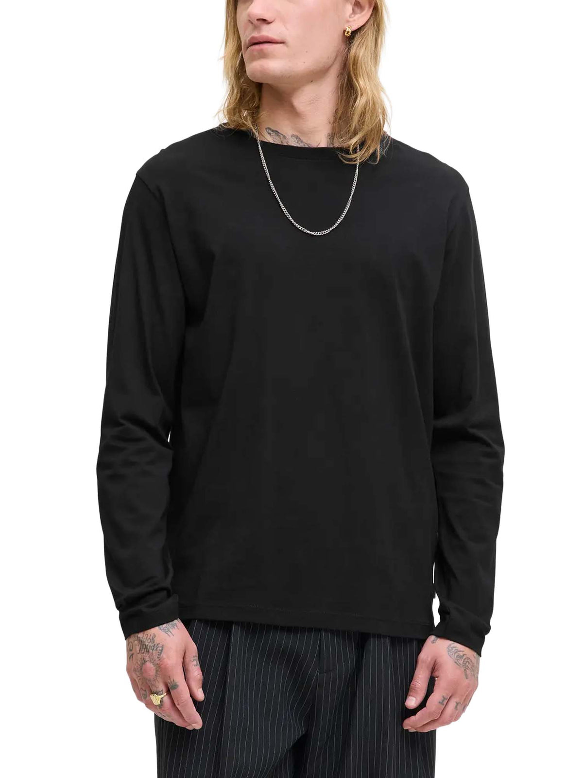 Jack & Jones Jororganic Basic Tee Ls O-Neck Noos Nero