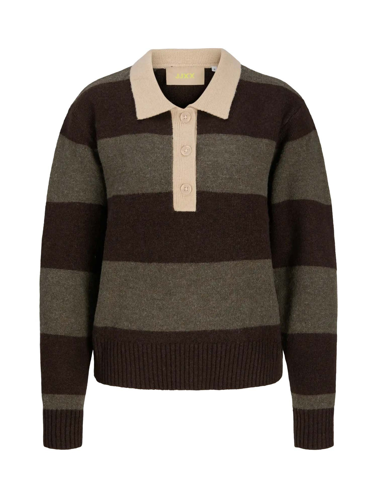 Jjxx Jxruby Polo Neck Knit Sn Marrone