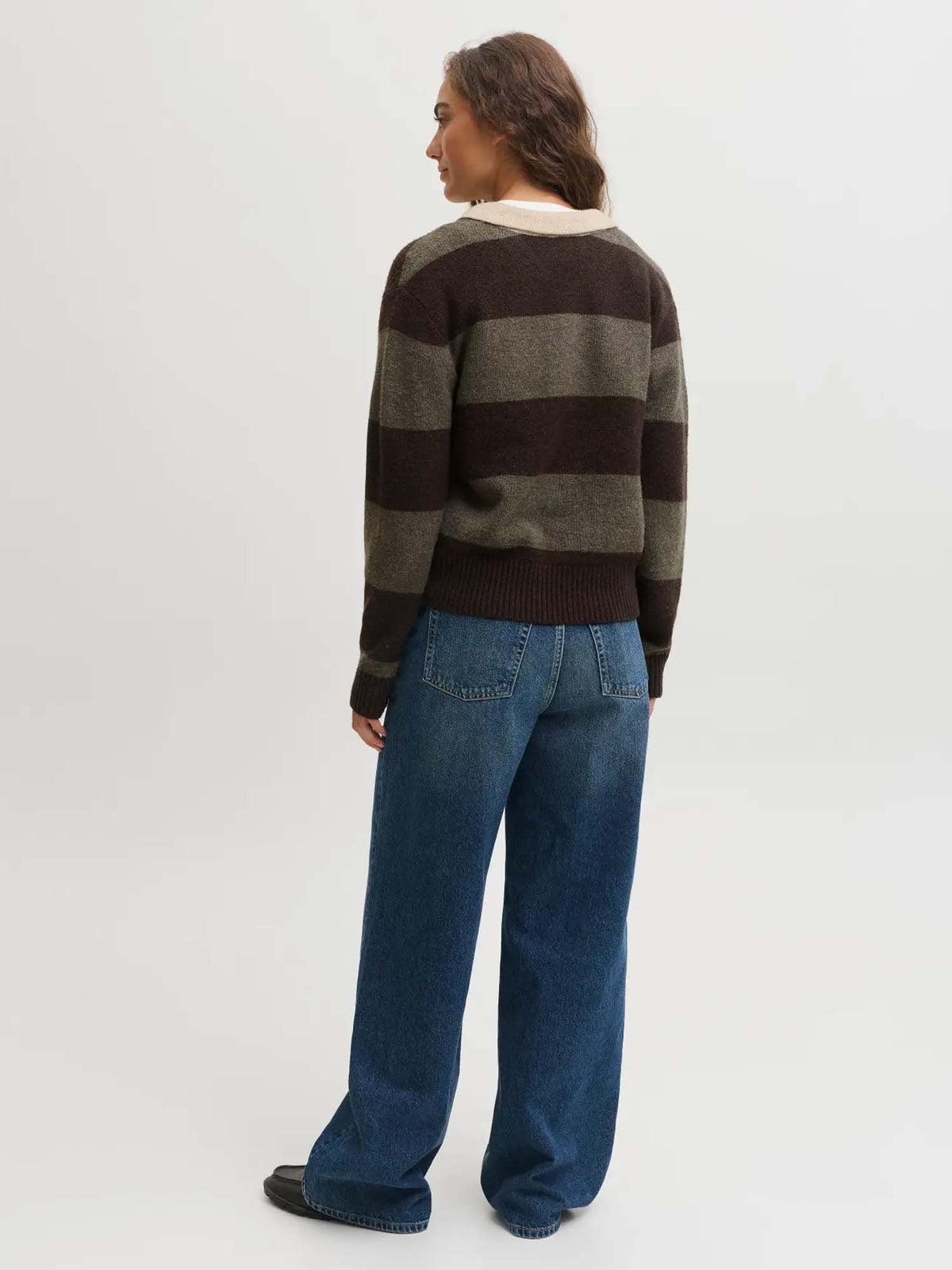 Jjxx Jxruby Polo Neck Knit Sn Marrone