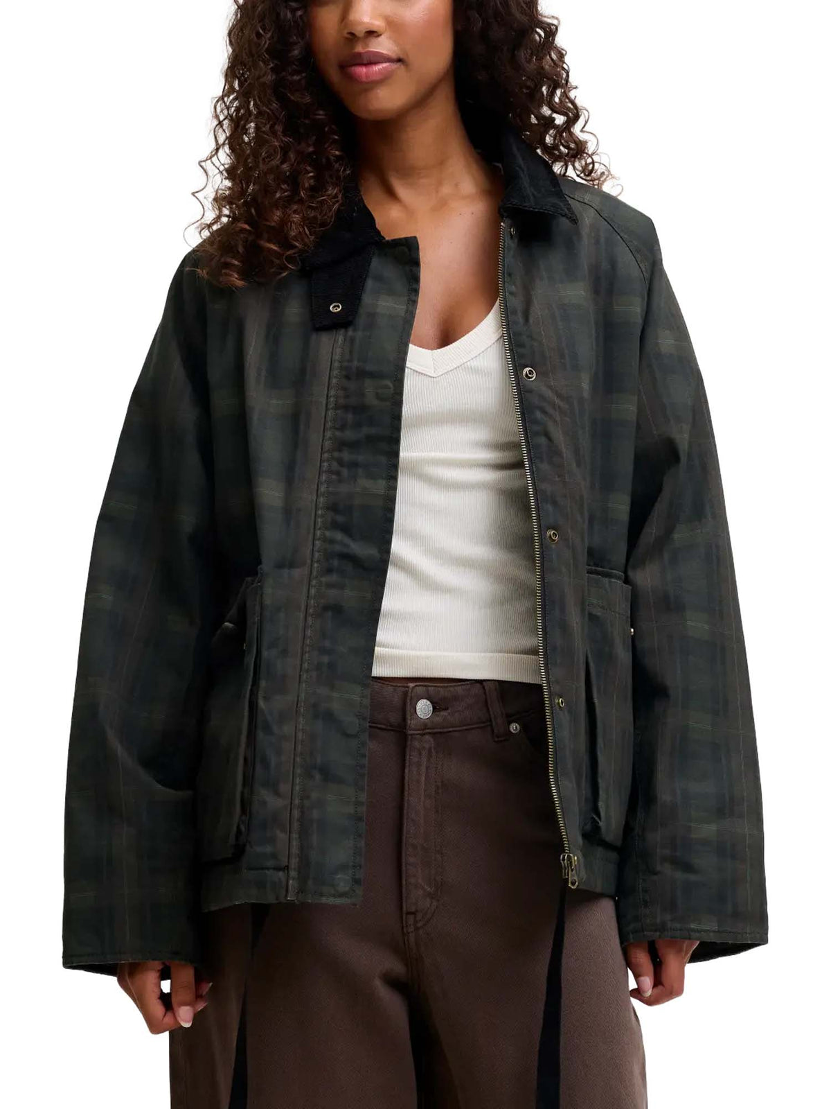 Jjxx Jxada Check Jacket Otw Verde