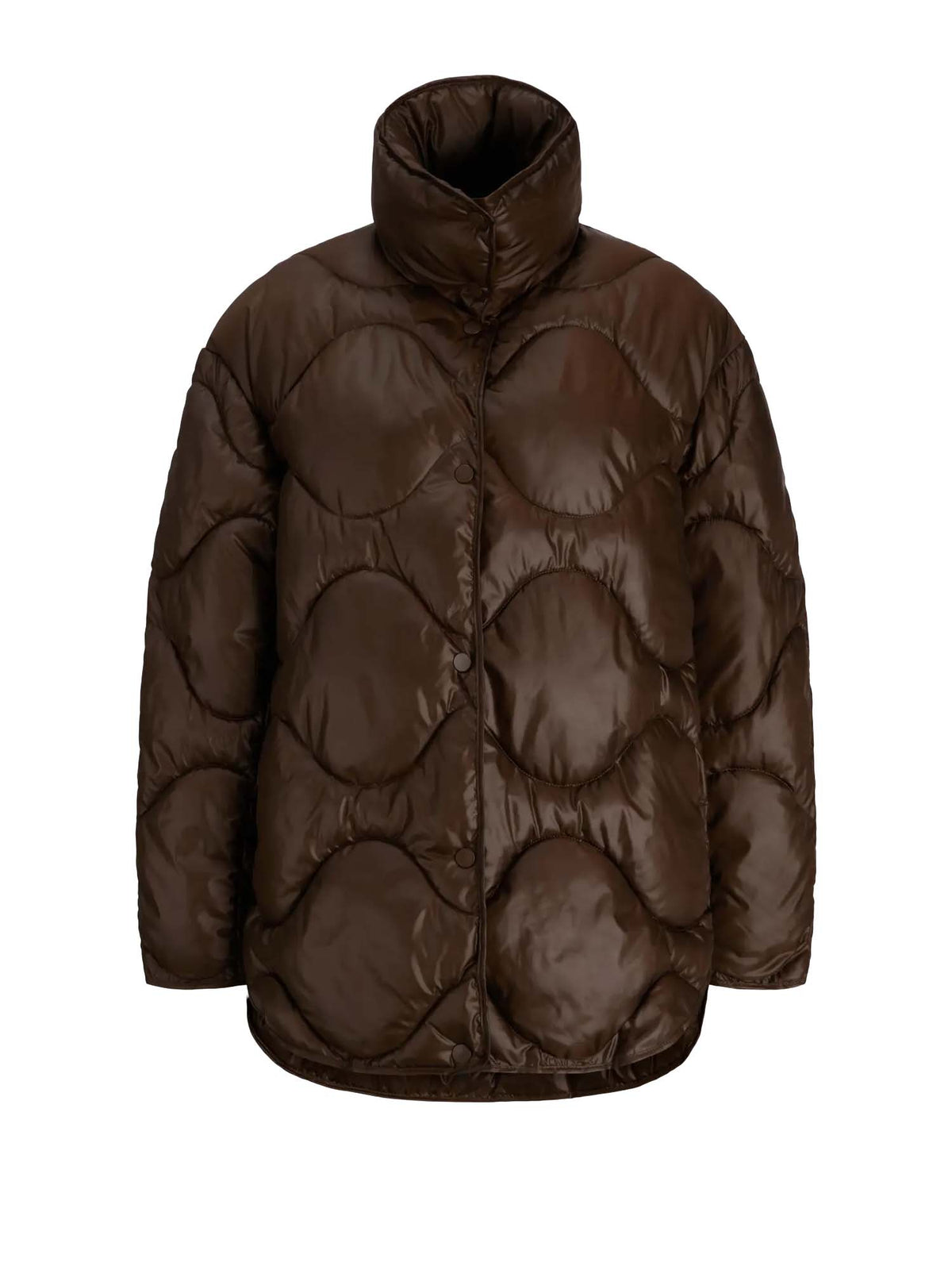 Jjxx Jxstella Shiny Quilted Jacket OTW SN Marrone