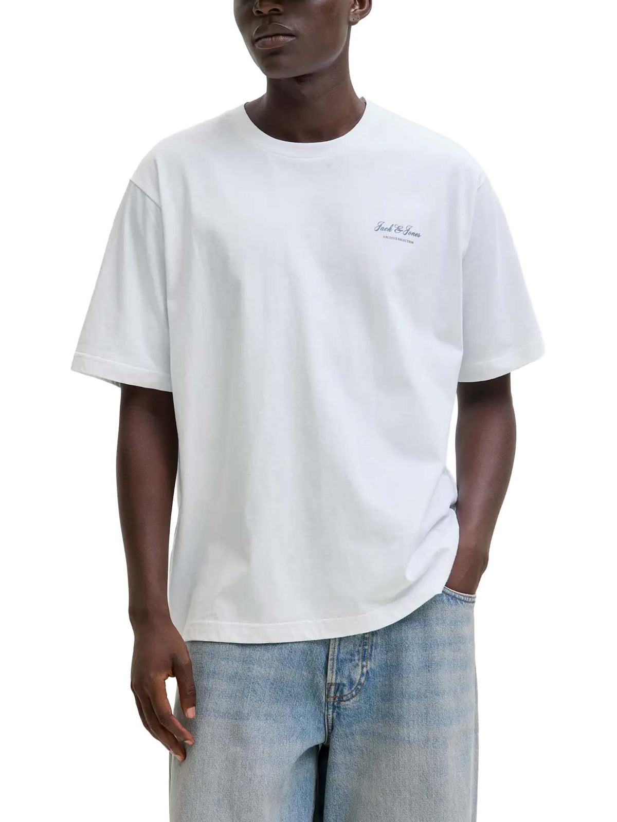 Jack & Jones Jjearchive Graphic Tee Ss O-Neck Noos Bianco