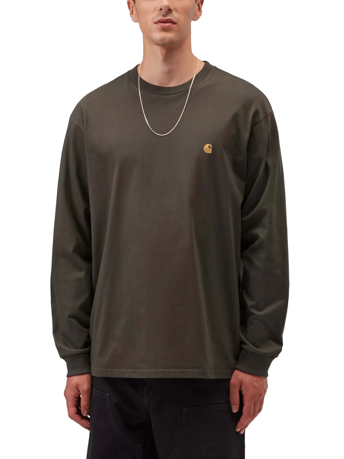 Carhartt Wip L/S Chase T-Shirt Marrone