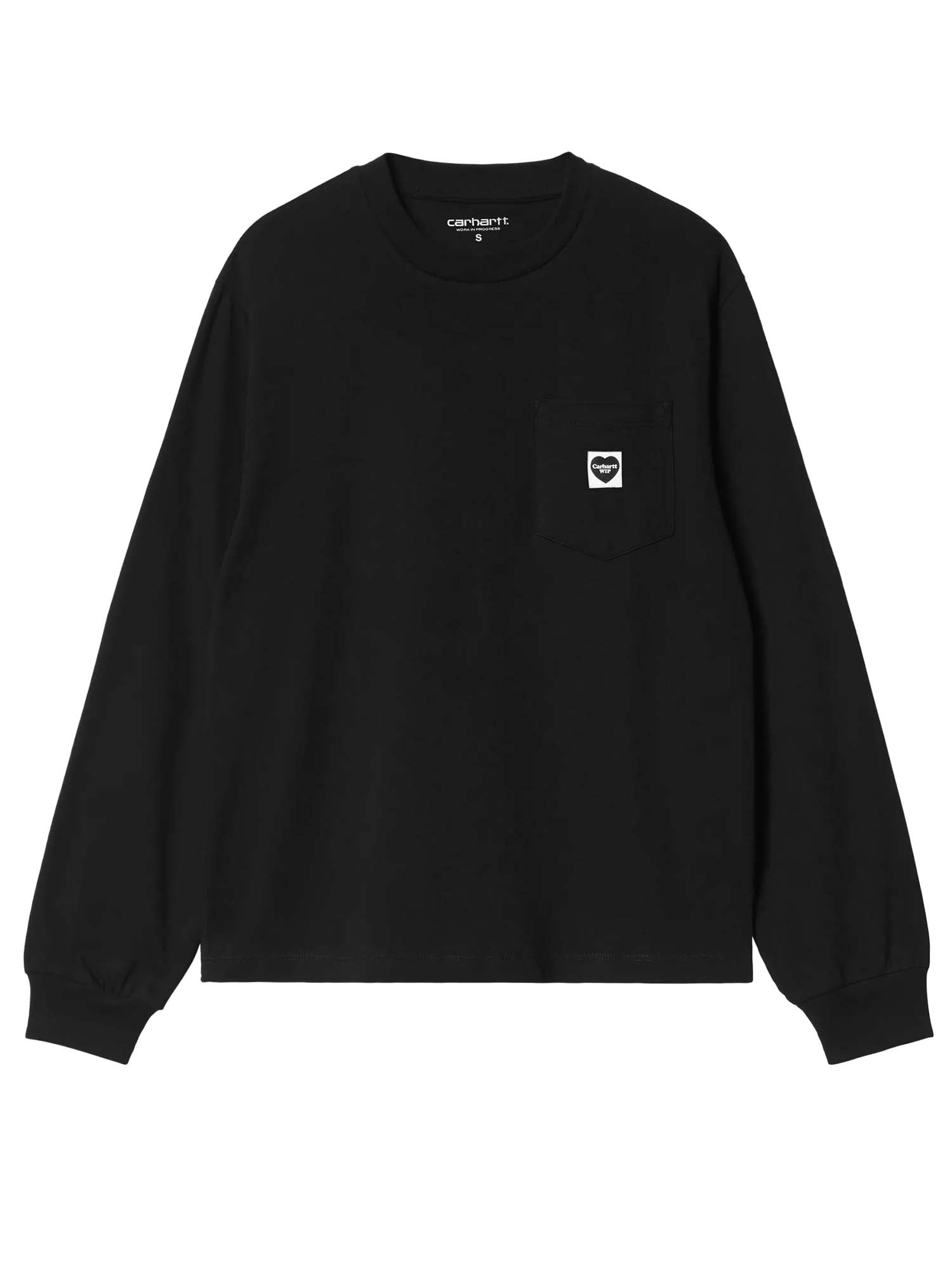 Women's L/S Pocket Small Heart T-Shirt